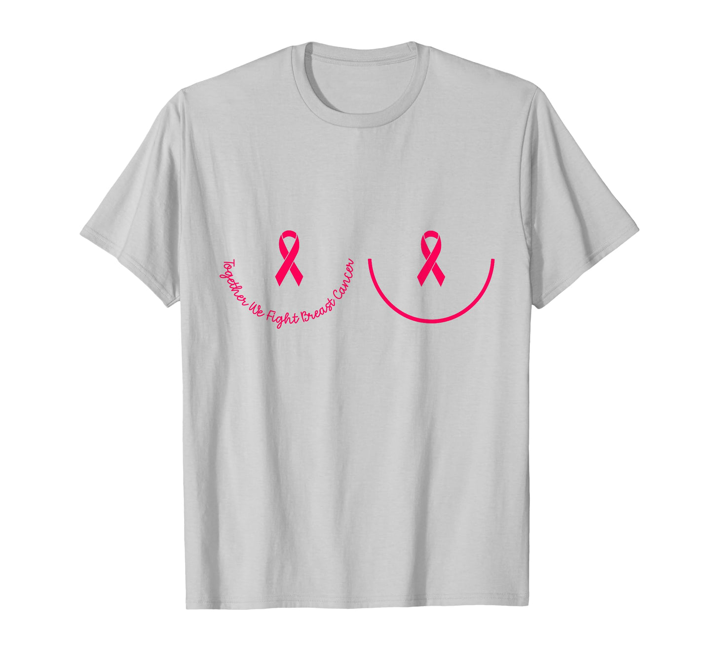 Motivational Support Breast Cancer Awareness Pink Ribbon T-Shirt