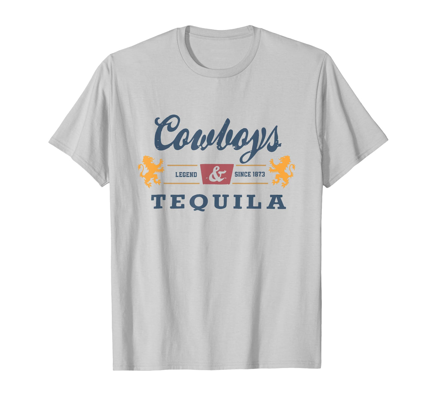 Vintage Cowboys And Tequila Western Funny Tequila Drinking T-Shirt