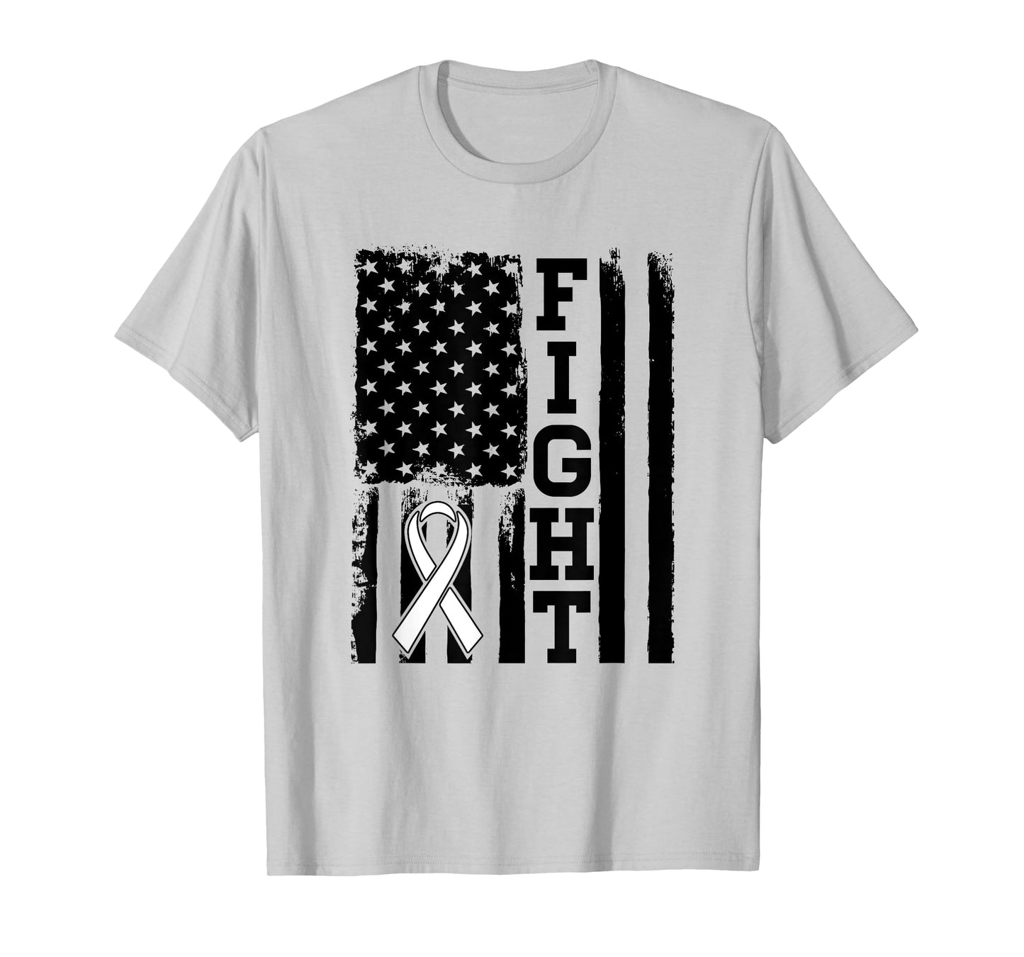 Fight Flag - Lung Cancer Shirt Gift For Lung Cancer Fighter T-Shirt