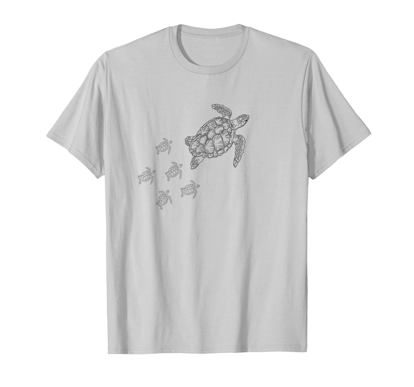 Sea turtle logo with baby sea turtles t-shirt T-Shirt