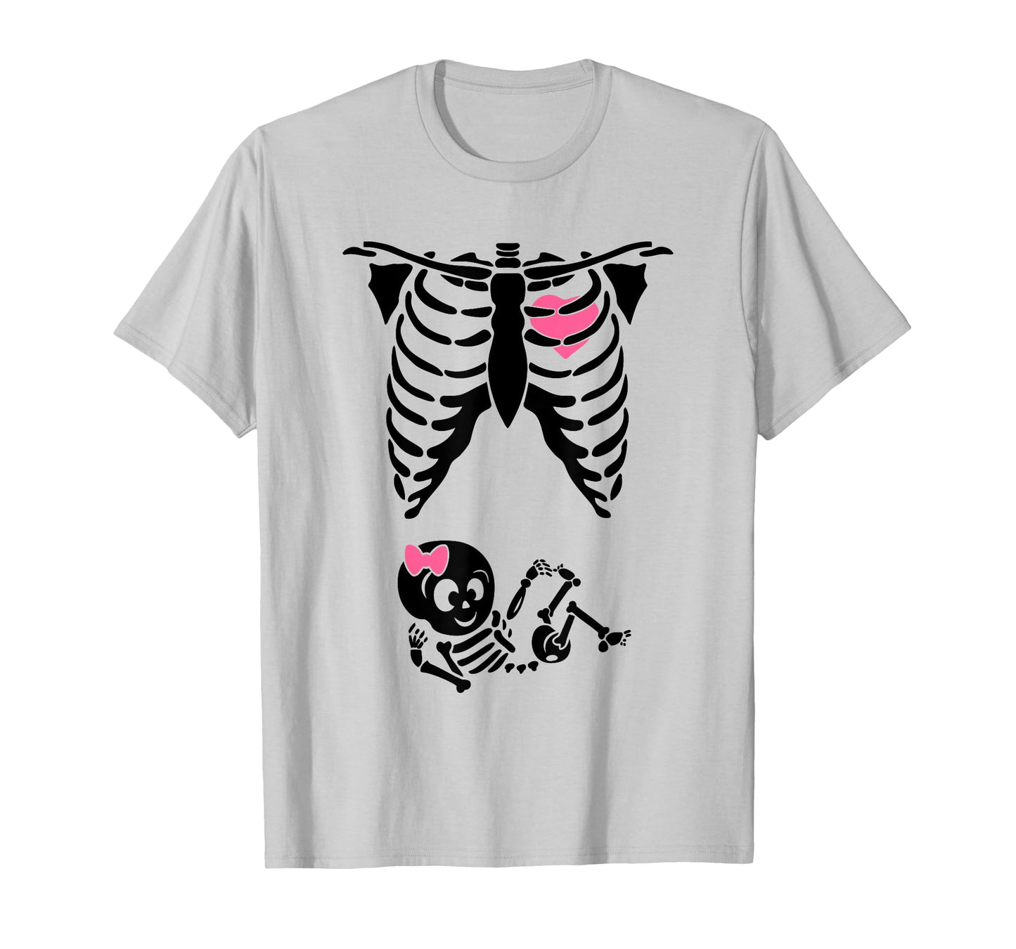 Baby Shower Skeleton Halloween Pregnancy Annoucement New Mom T-Shirt