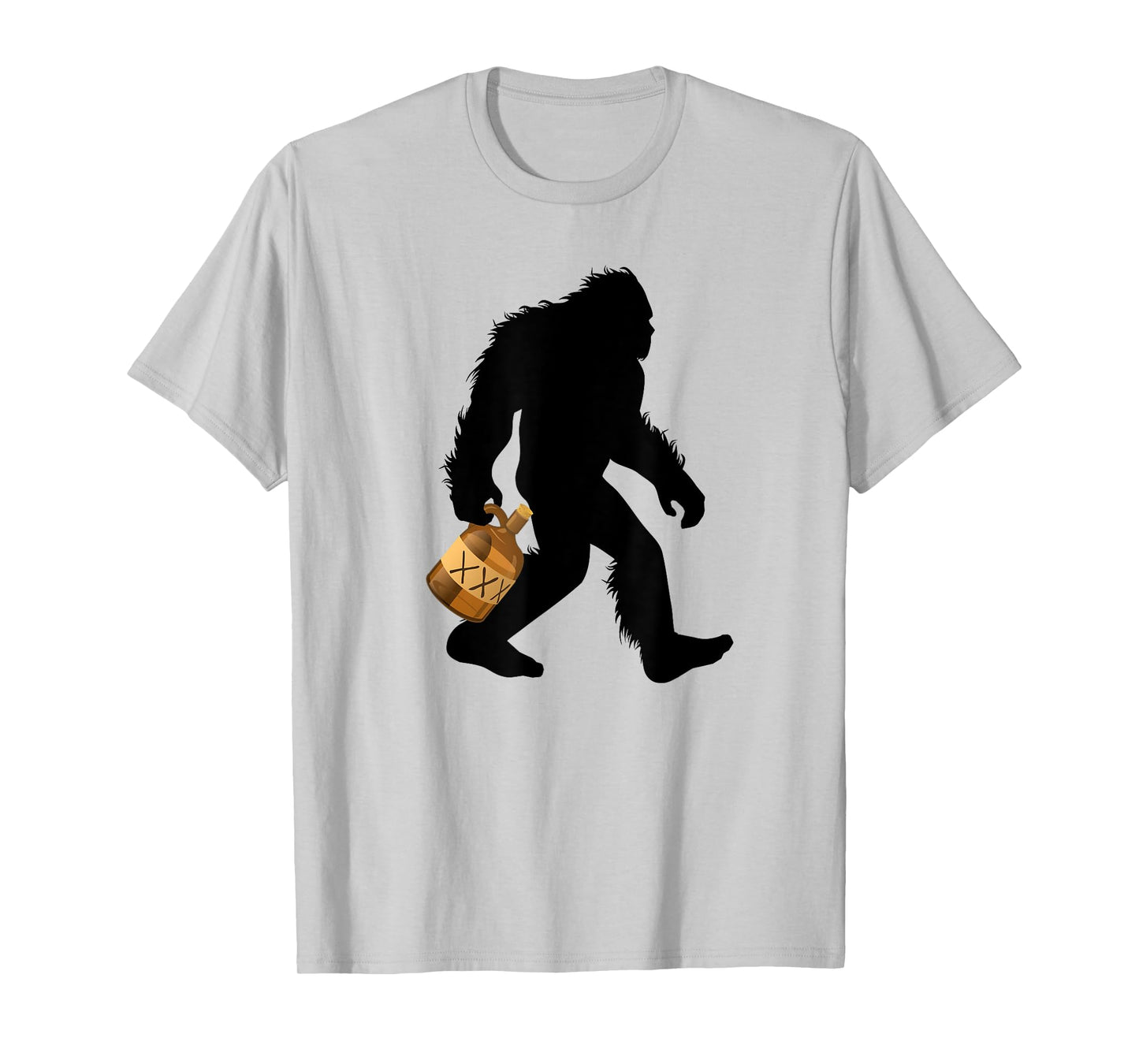 Bigfoot With Moonshine Jug Sasquatch Moonshiner T-Shirt