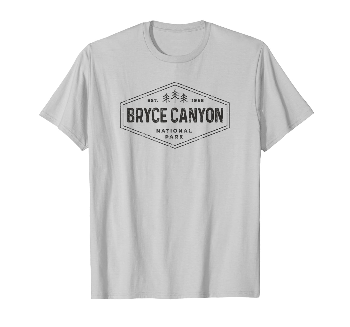 Bryce Canyon National Park Shirt Retro Hexagon Badge Hiking T-Shirt