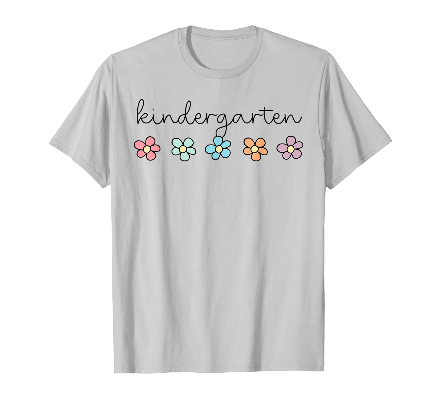 Retro Groovy Kindergarten Hello Kindergarten Teacher Kids T-Shirt