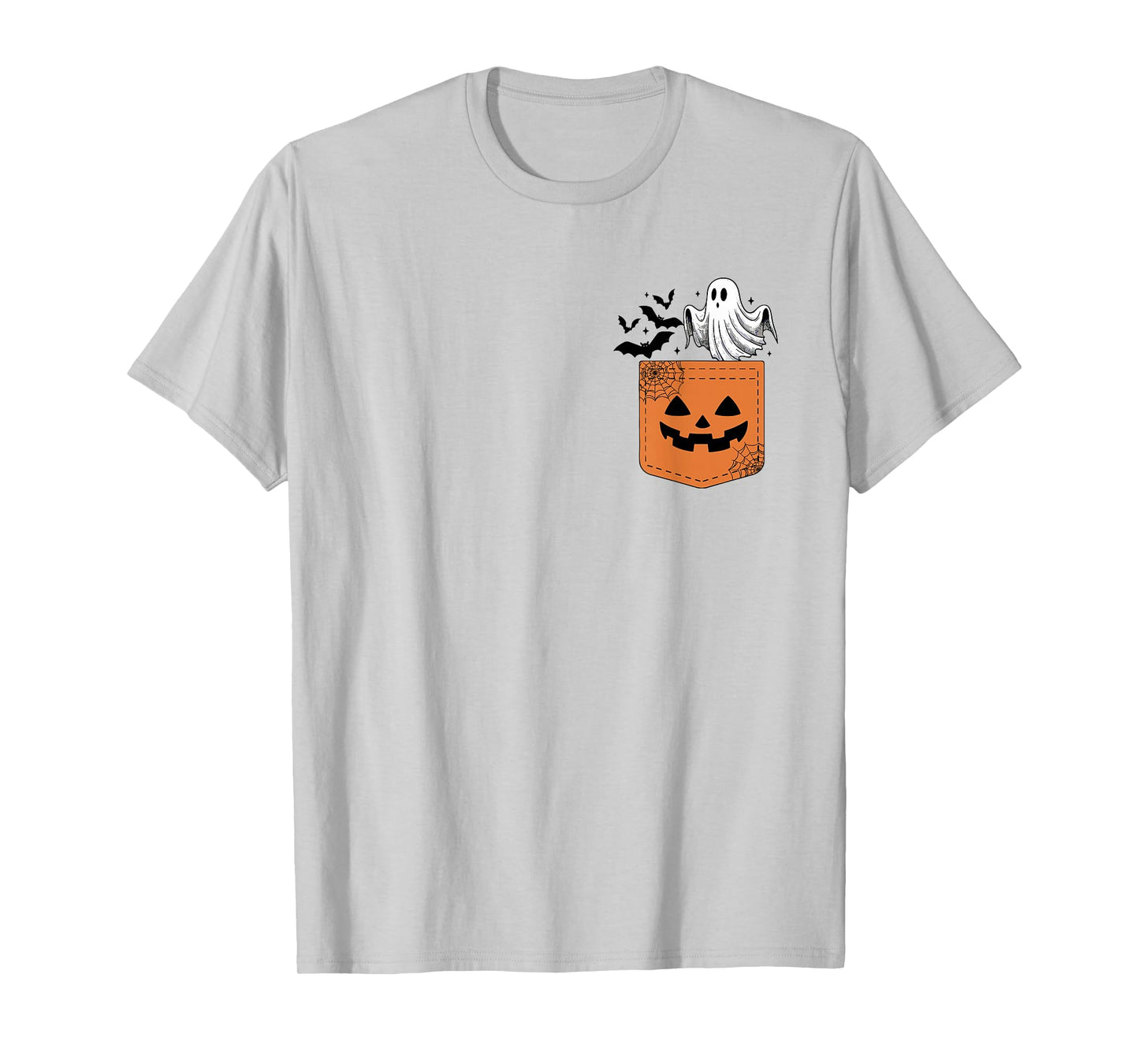 Cute Ghost Bat Halloween Boo Ghost Witch Spooky Seaon Womens T-Shirt