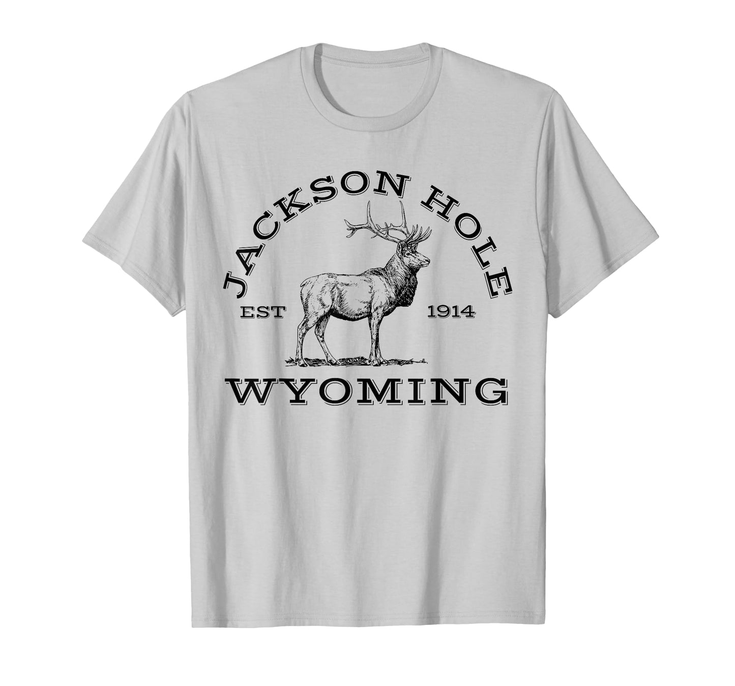 Jackson Hole Wyoming Elk Hike Outdoors T-Shirt