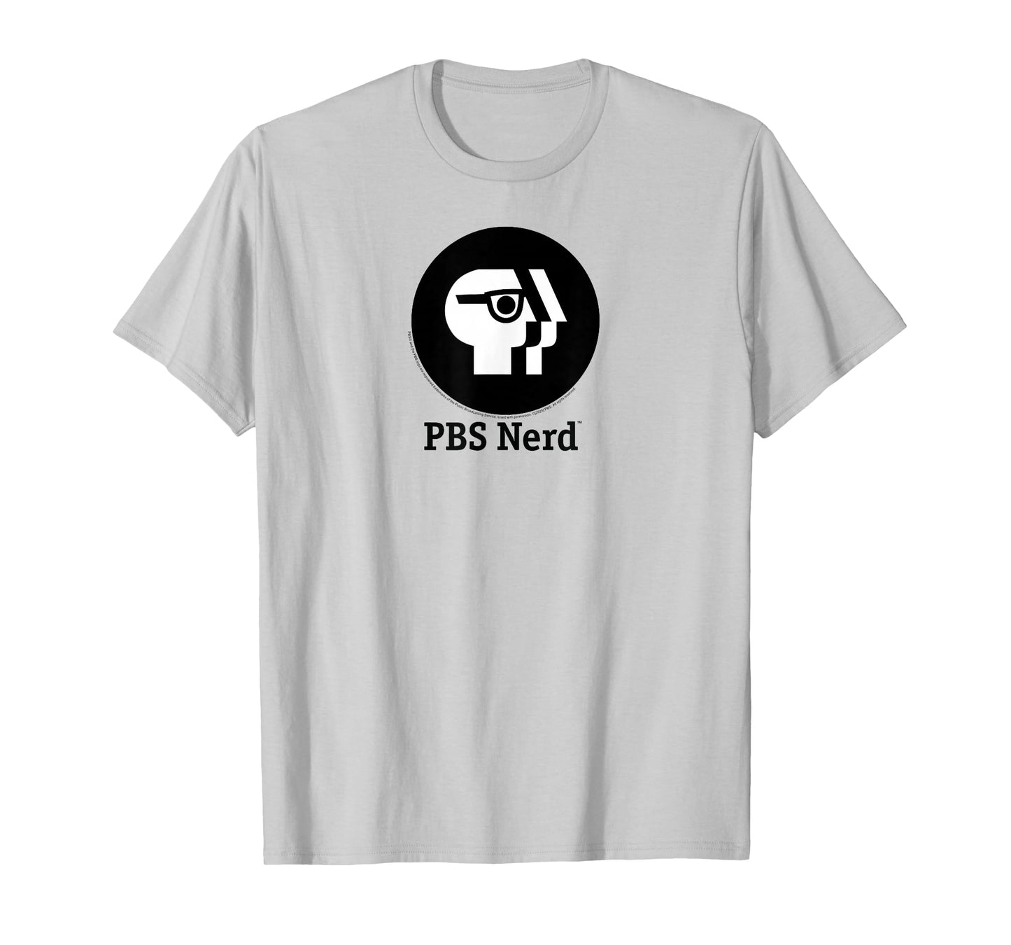 PBS Round Black PBS Nerd Logo Public Broadcasting Service T-Shirt
