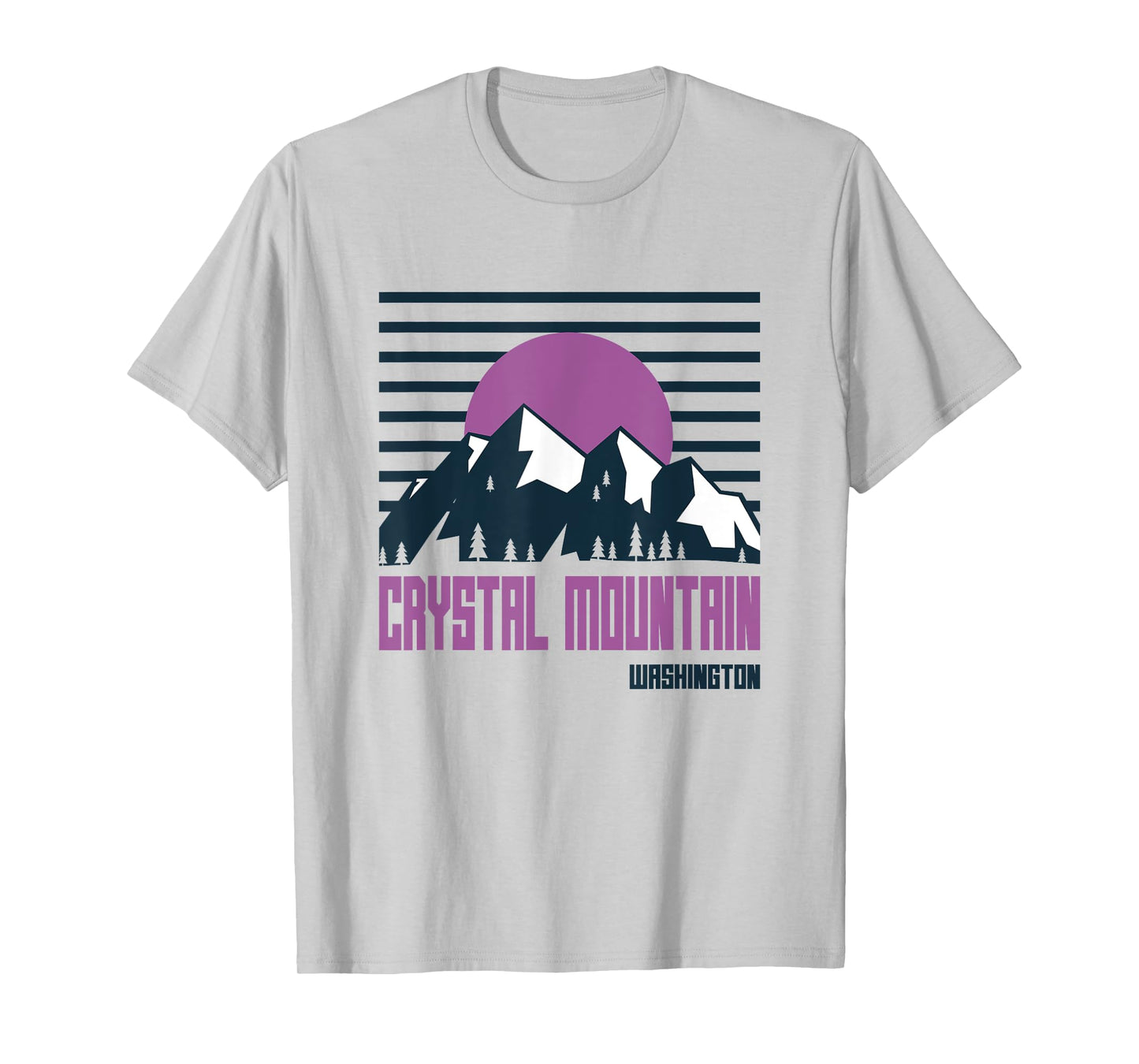 Crystal Mountain Vintage Mountains Hiking Washington Retro T-Shirt