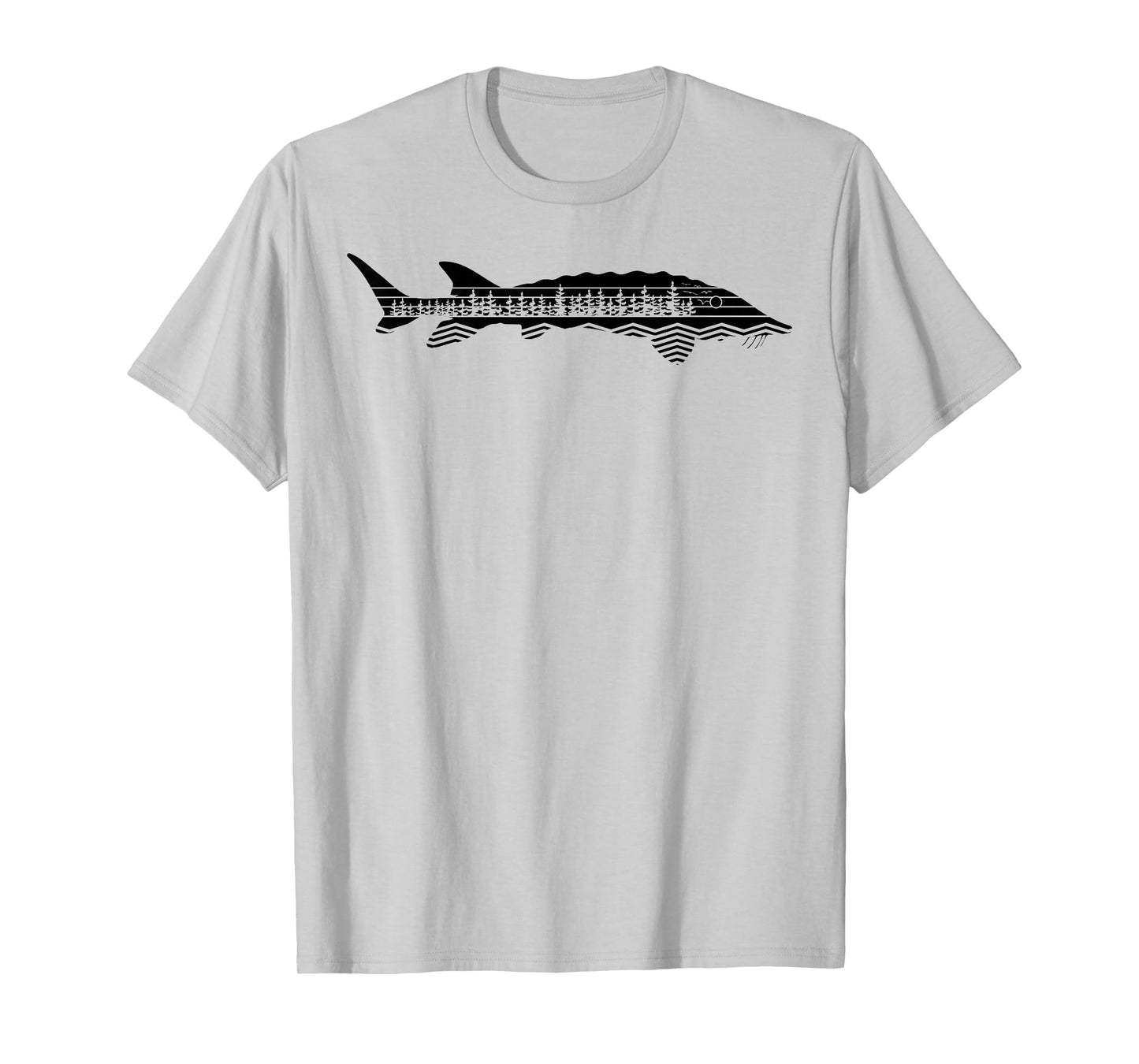 Vintage Nature Outdoor Fishing - Fisher Sturgeon Fish T-Shirt