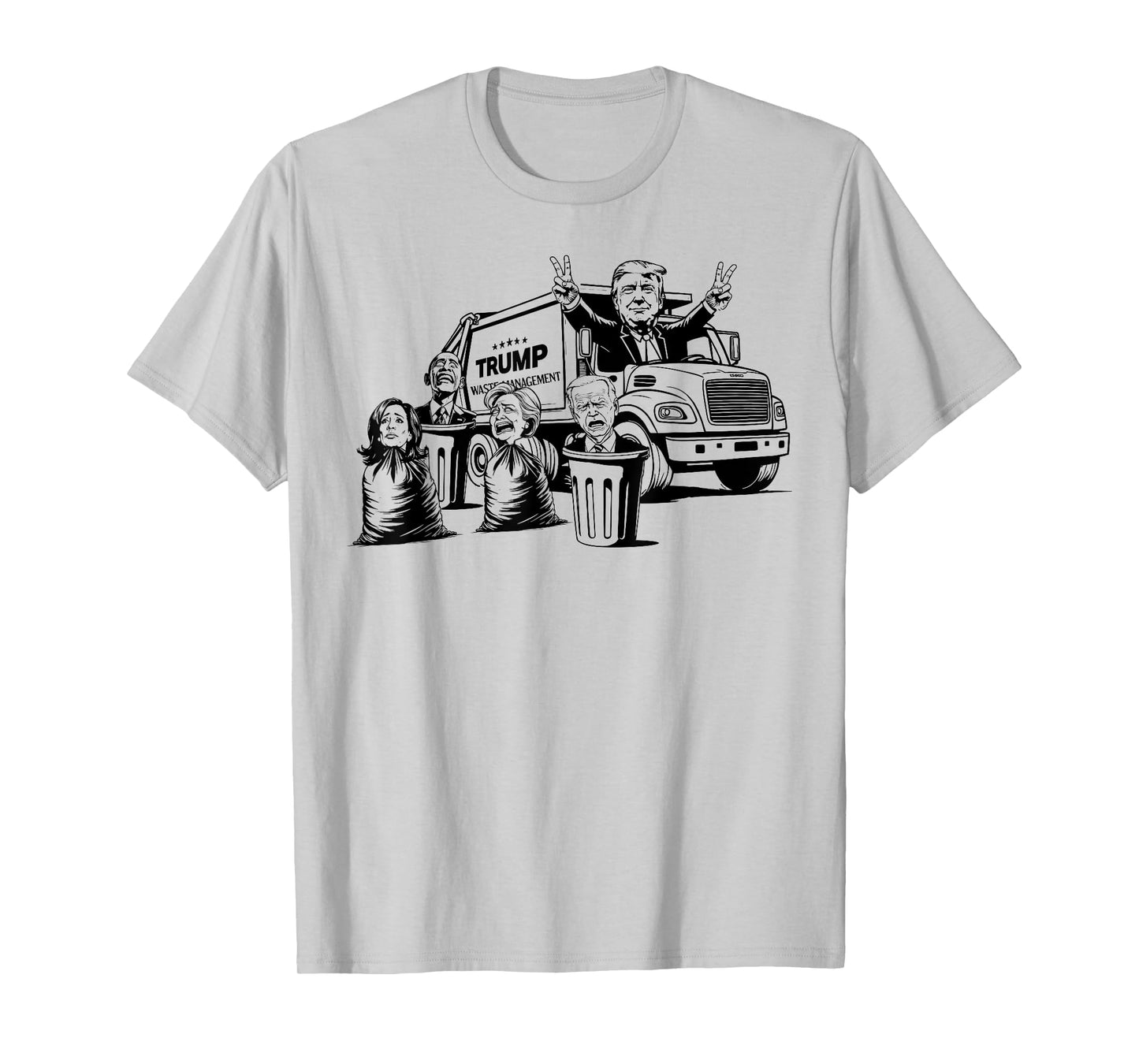Vintage Trump Garbage Truck Waste Management 47th President T-Shirt