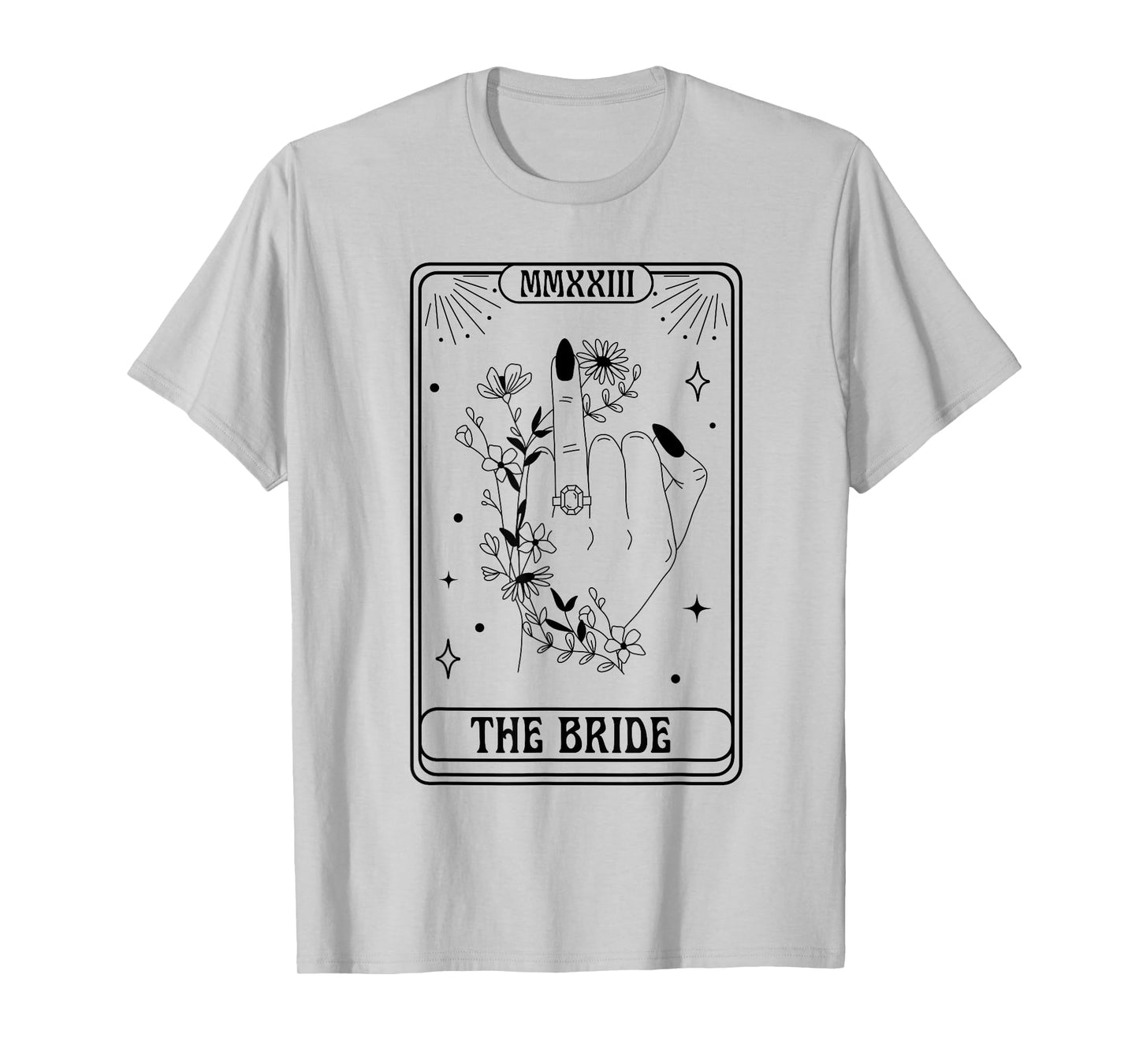 The Bride Gothic Bachelorette Spooky Season Matching T-Shirt