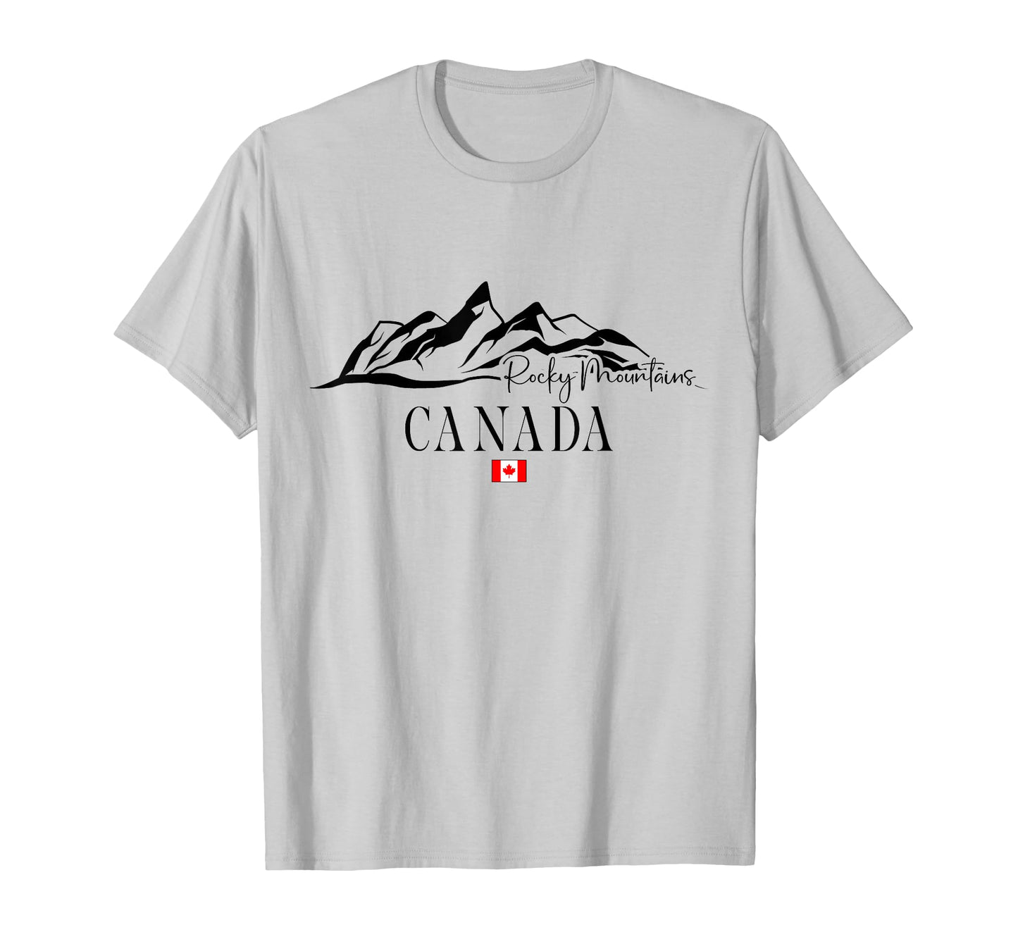 Rocky Mountains Canada Alpine Canadian Flag Souvenir T-Shirt