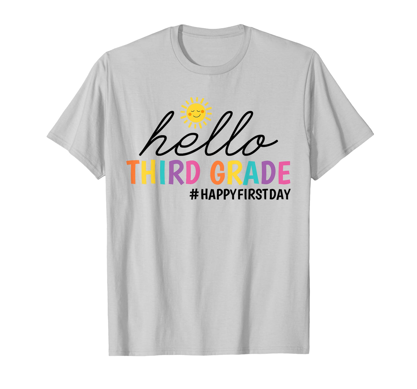 Hello Third Grade Teacher Kids Girl 3rd Grade Back to School T-Shirt
