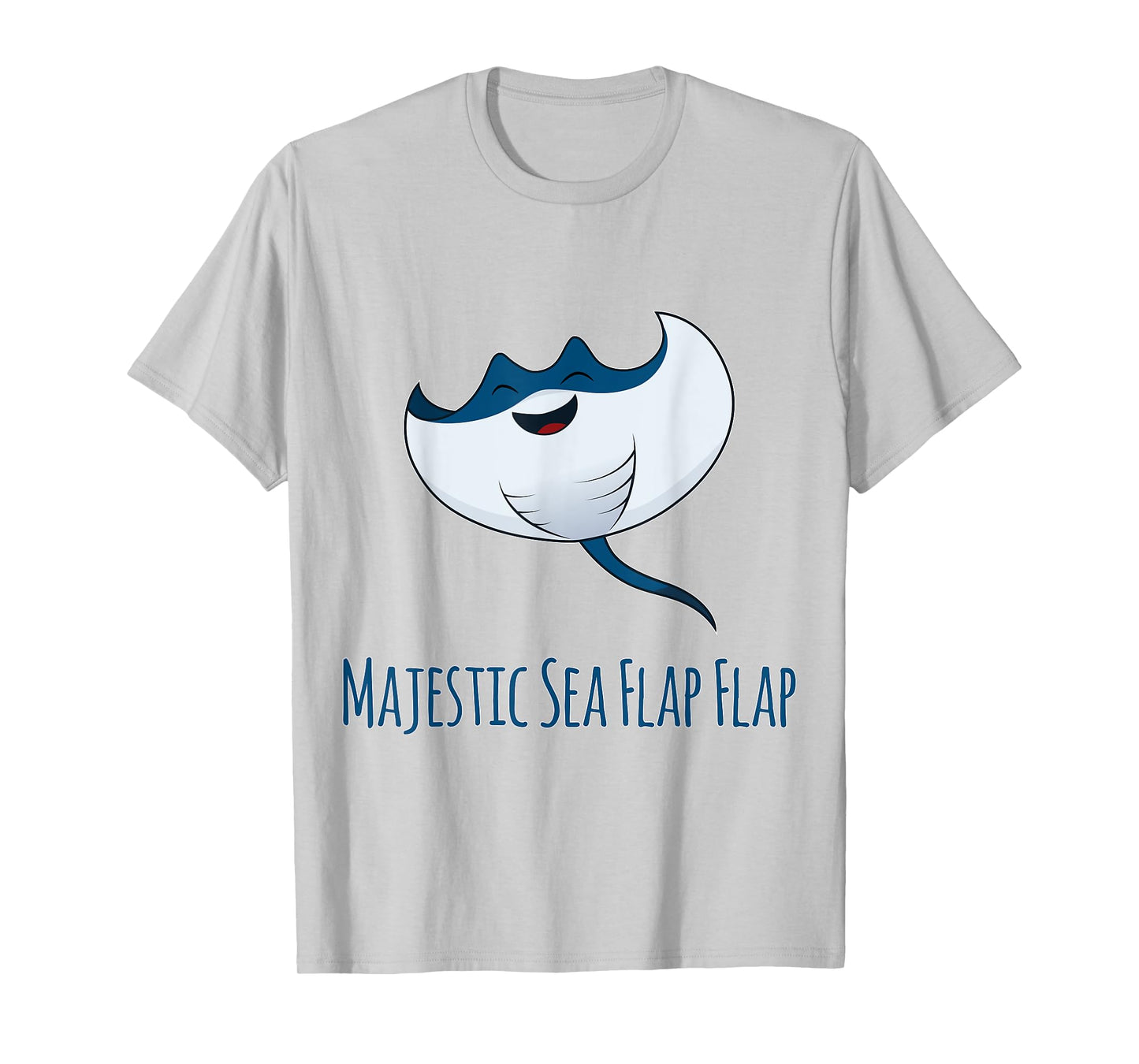Manta Ray Majestic Sea Flap Flap Short Sleeved T-shirt