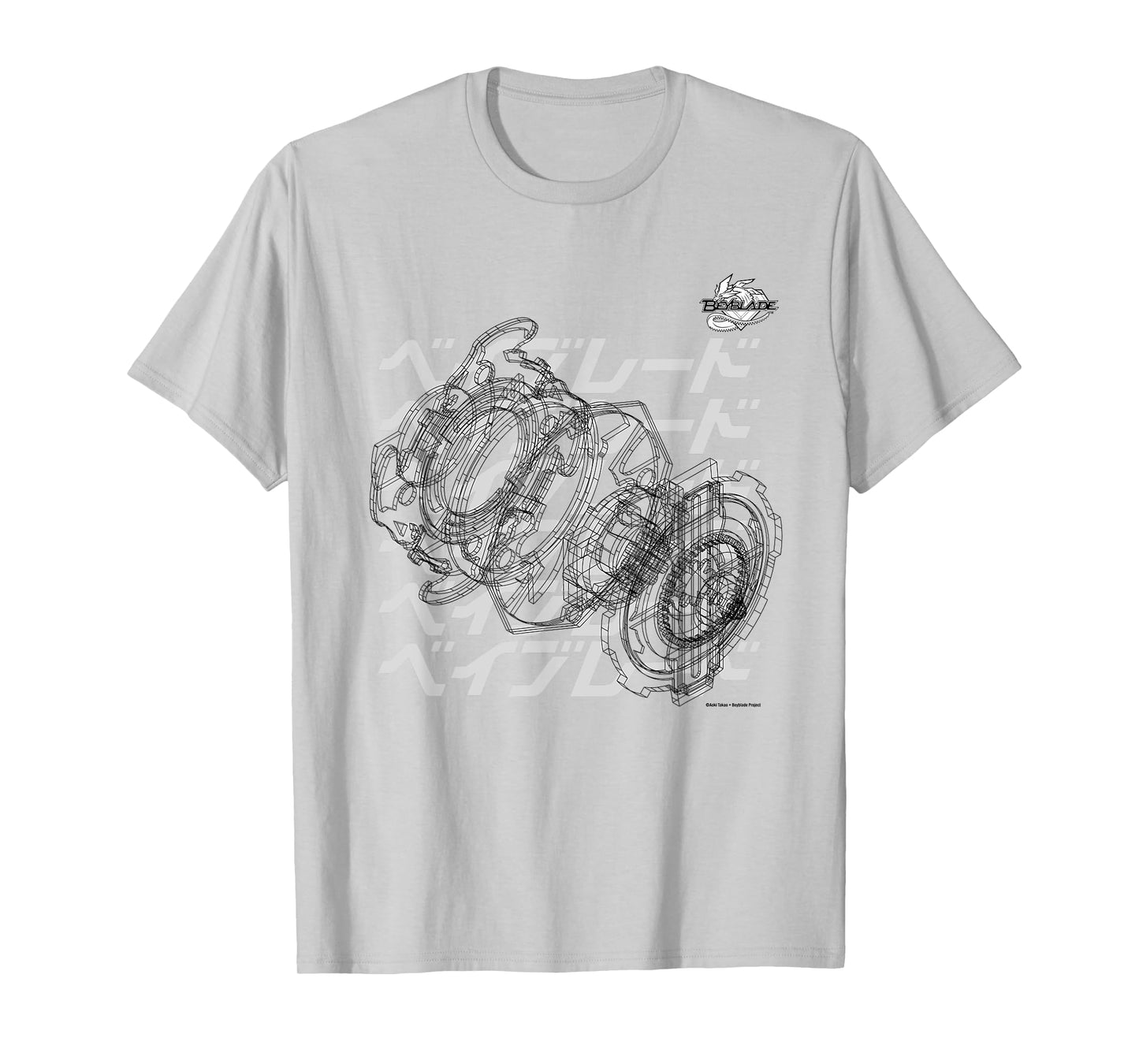 BEYBLADE SCHEMATIC BEY B&W T-Shirt