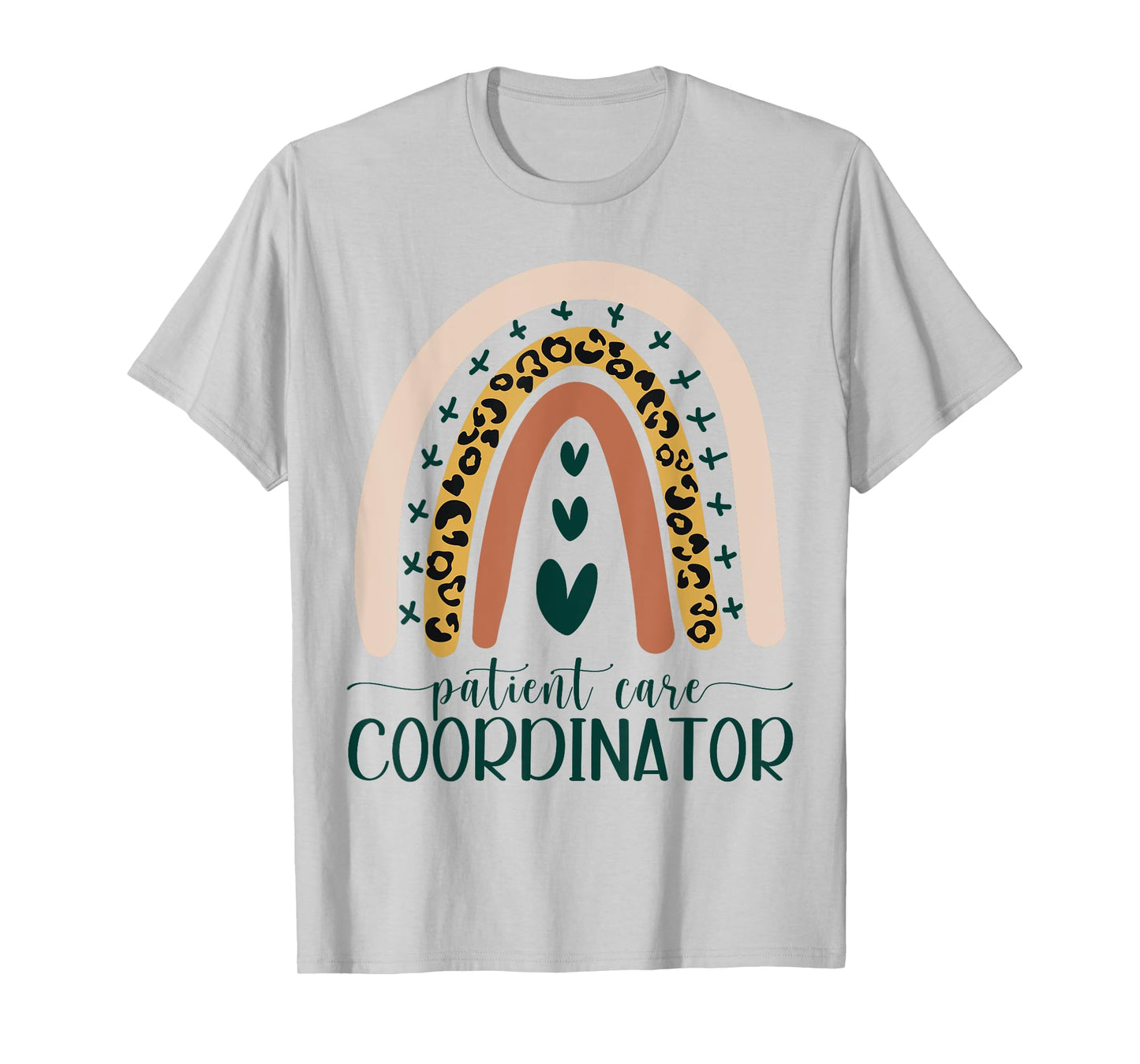Patient Care Coordinator Appreciation Leopard Rainbow Cute T-Shirt