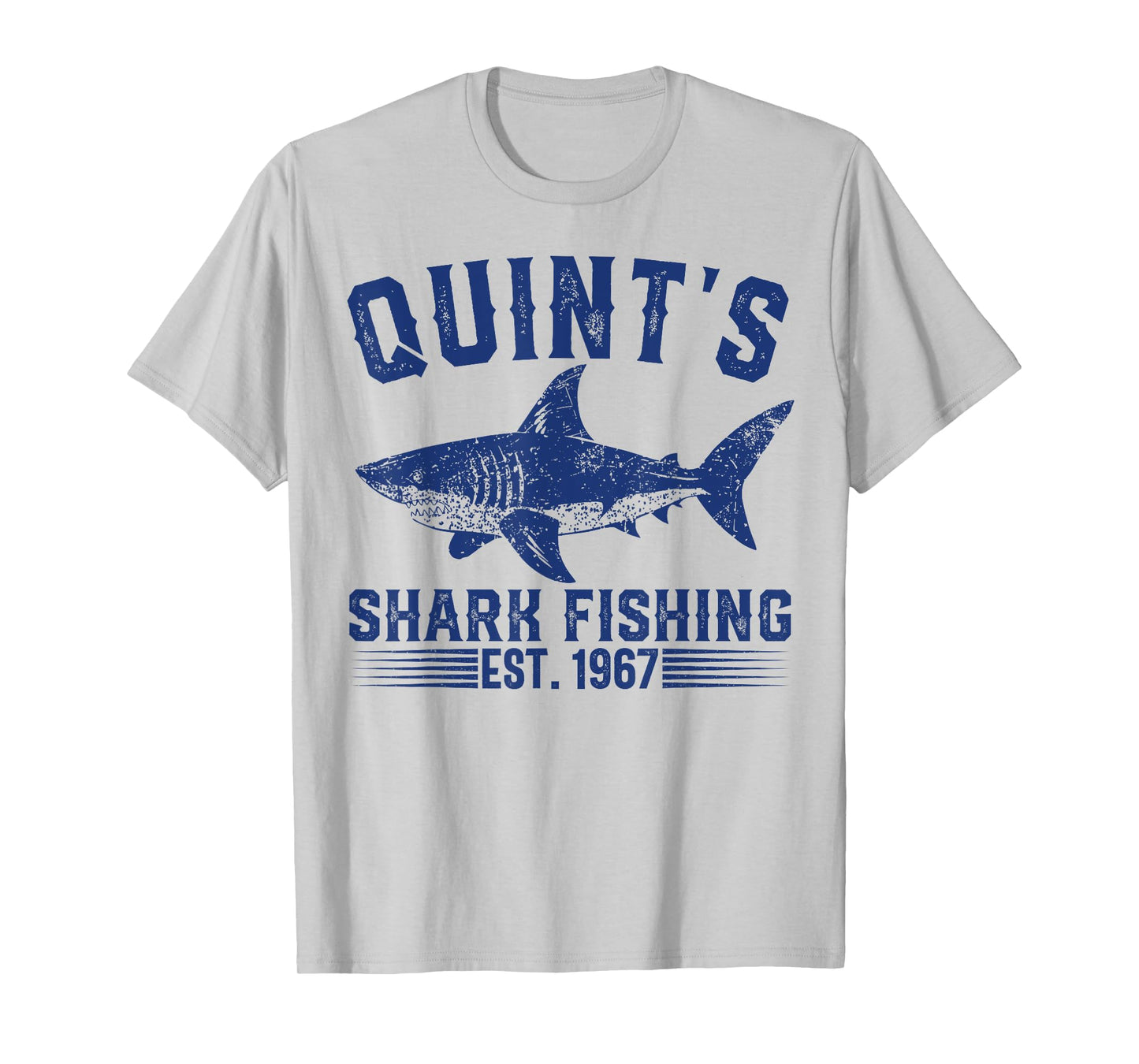 Vintage Quint's Shark Fishing 1967 Retro Fisher Birthday T-Shirt