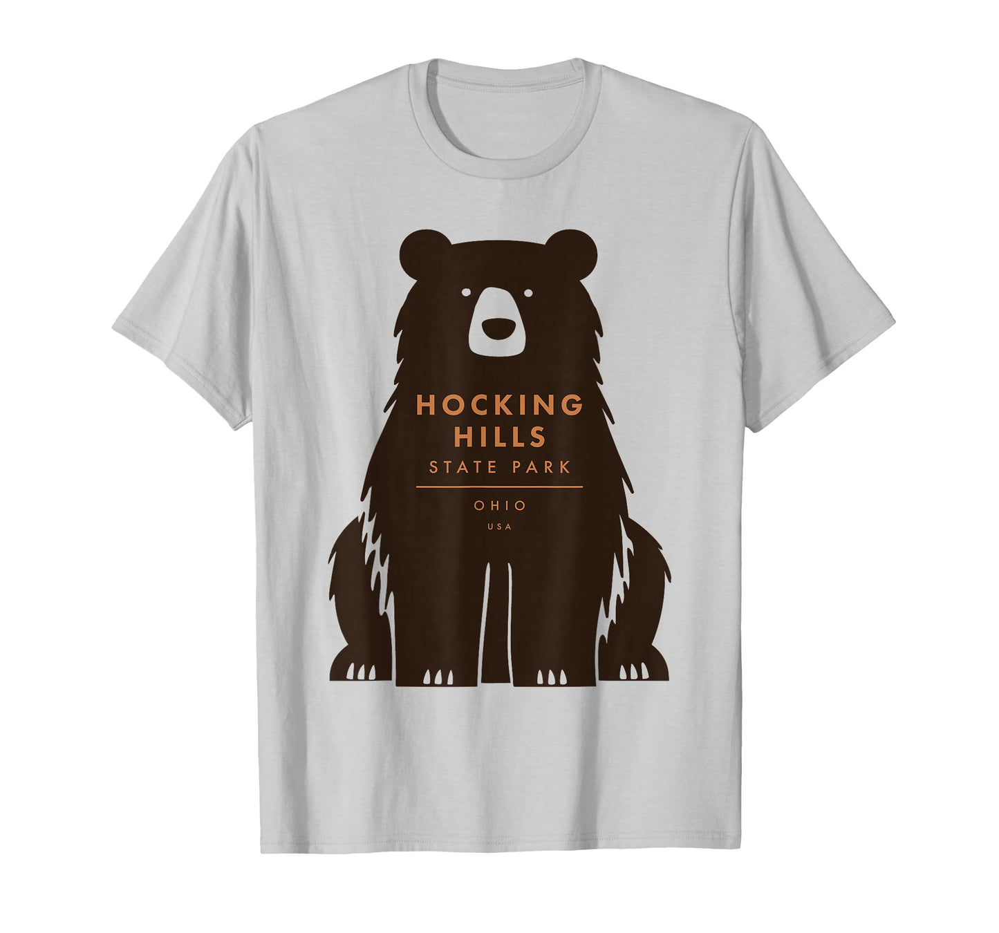 Hocking Hills State Park Ohio Retro Vintage Bear T-Shirt