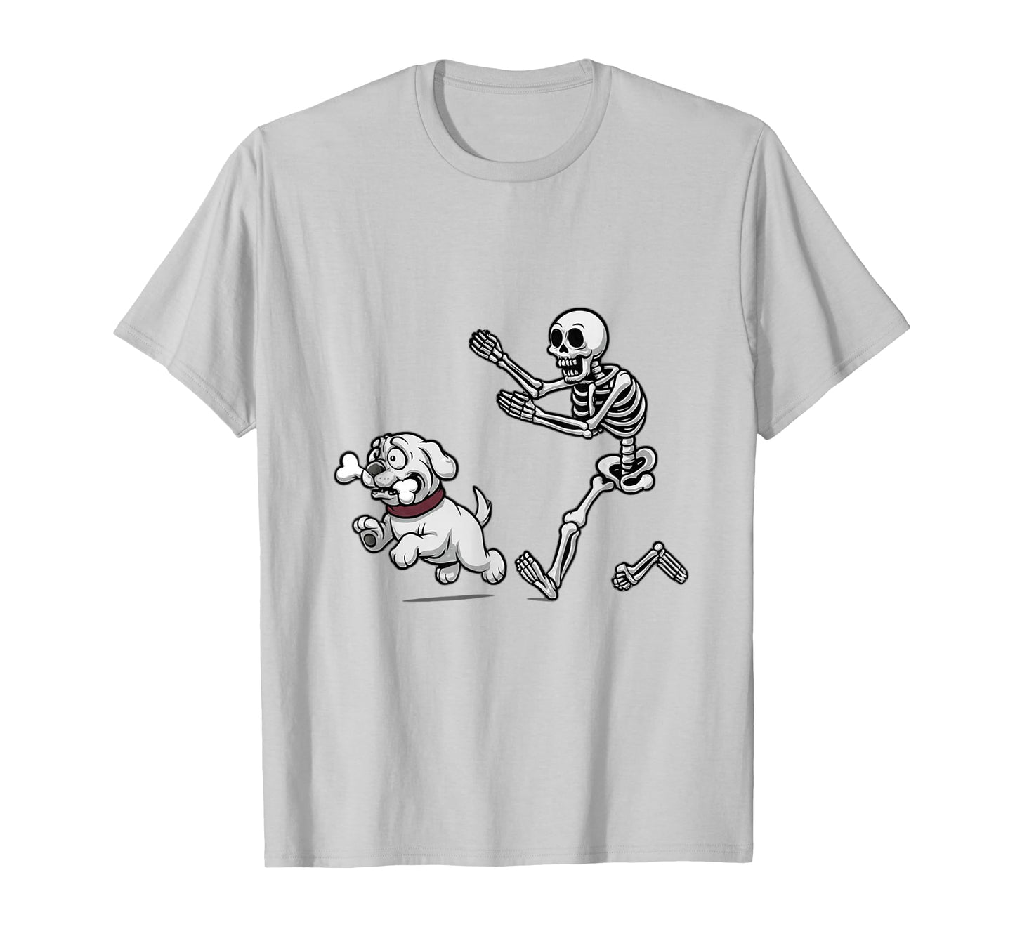 Cute Dog with Bone Halloween Humor T-Shirt
