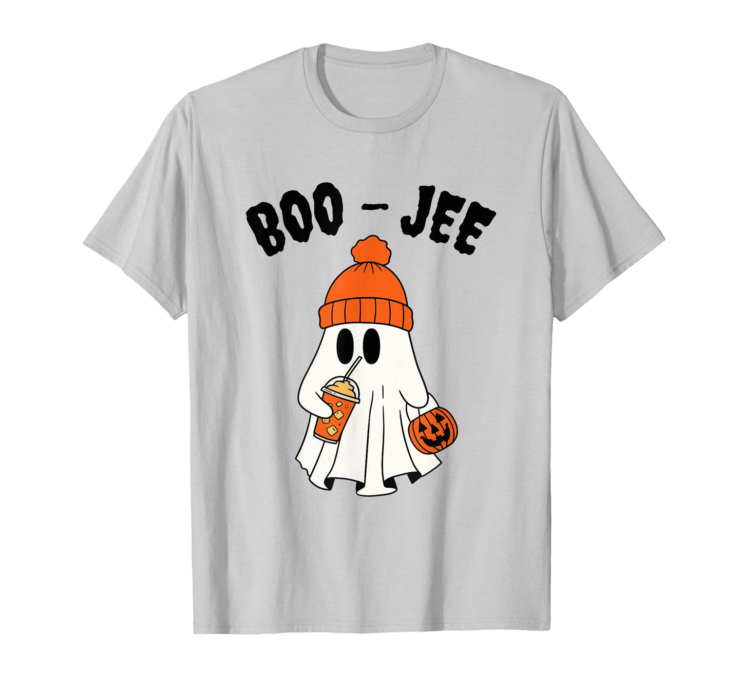 Funny Boo-JEE Creepy Ghost Halloween Pumpkin Spooky Season T-Shirt