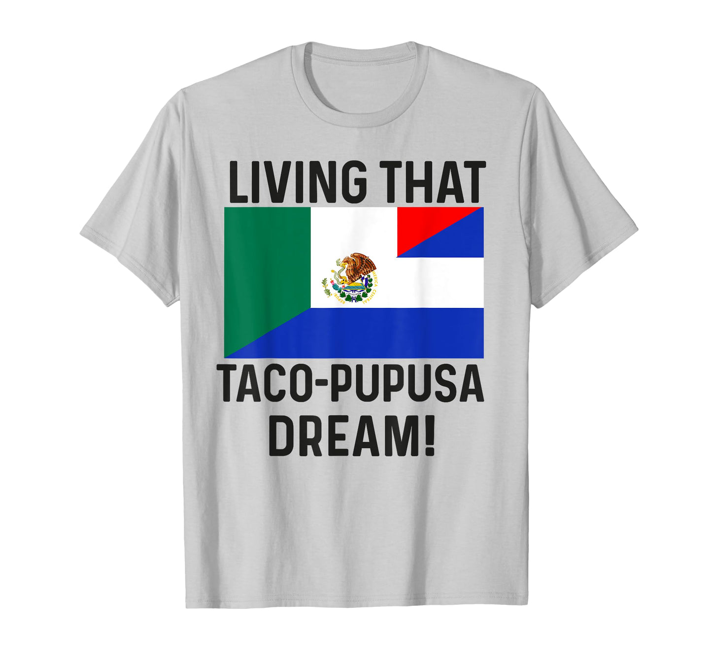 Half Salvadorian Half Mexican flag mexico and Salvadoran T-Shirt