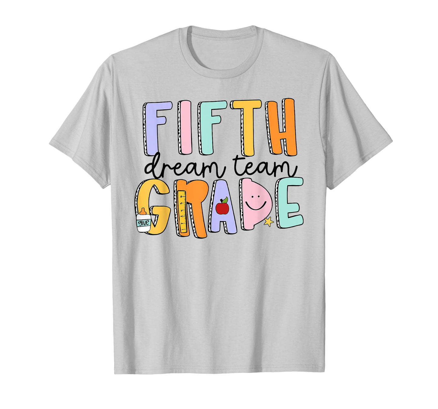Fifth Grade Dream Team 5th Grade Teachers Back To School T-Shirt for Men Women Girls Kids