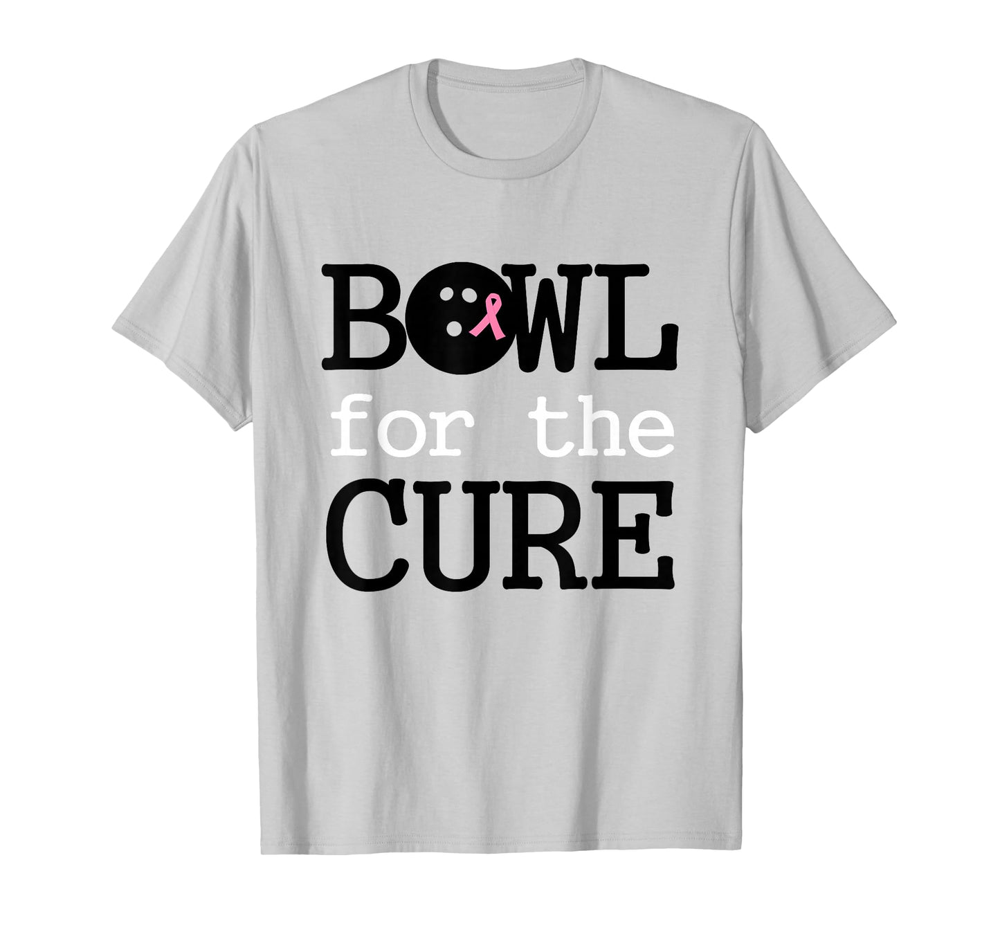 Bowling Breast Cancer Bowler Pink Ribbon Bowl for the Cure T-Shirt