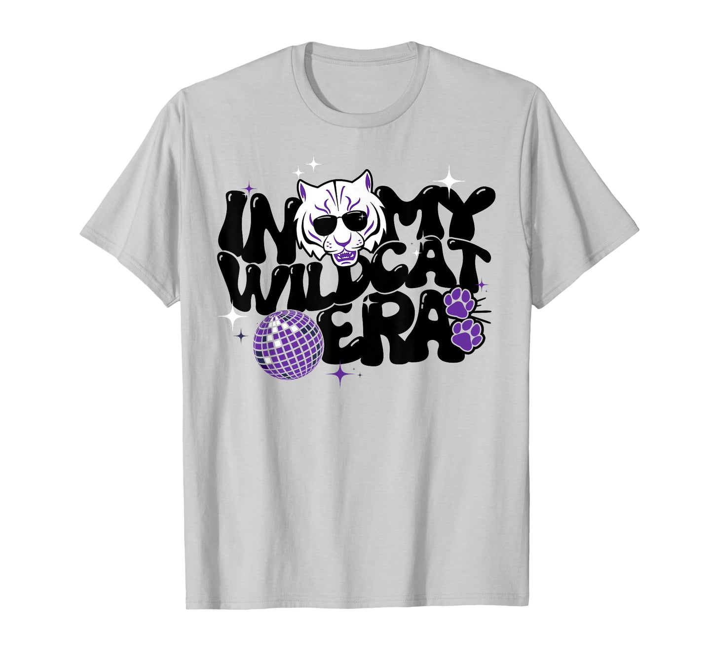 In My Wildcat Era Groovy School Spirit Wildcat T-Shirt
