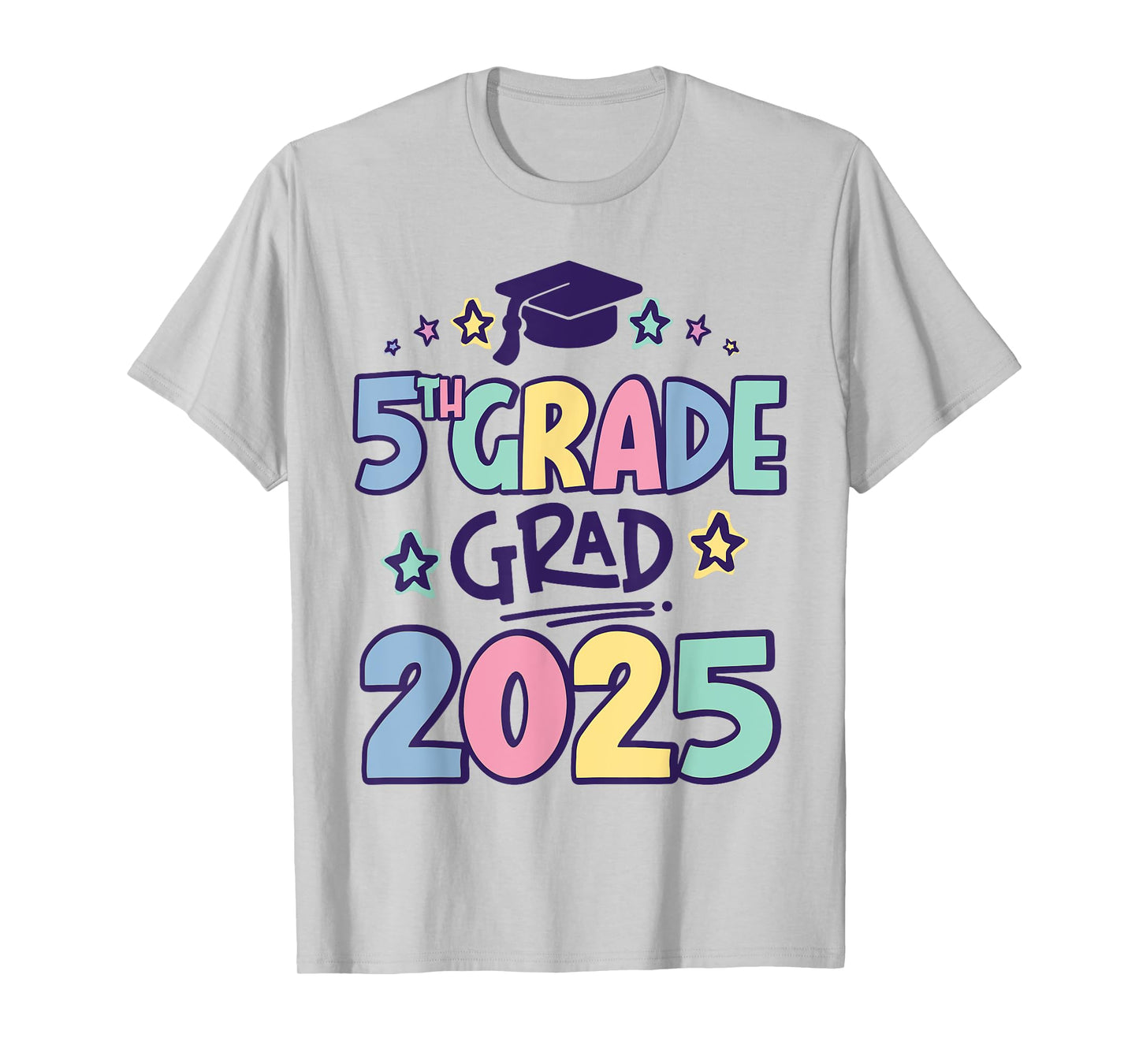 Fifth 5th Grade Grad 2025 Elementary School Graduate T-Shirt