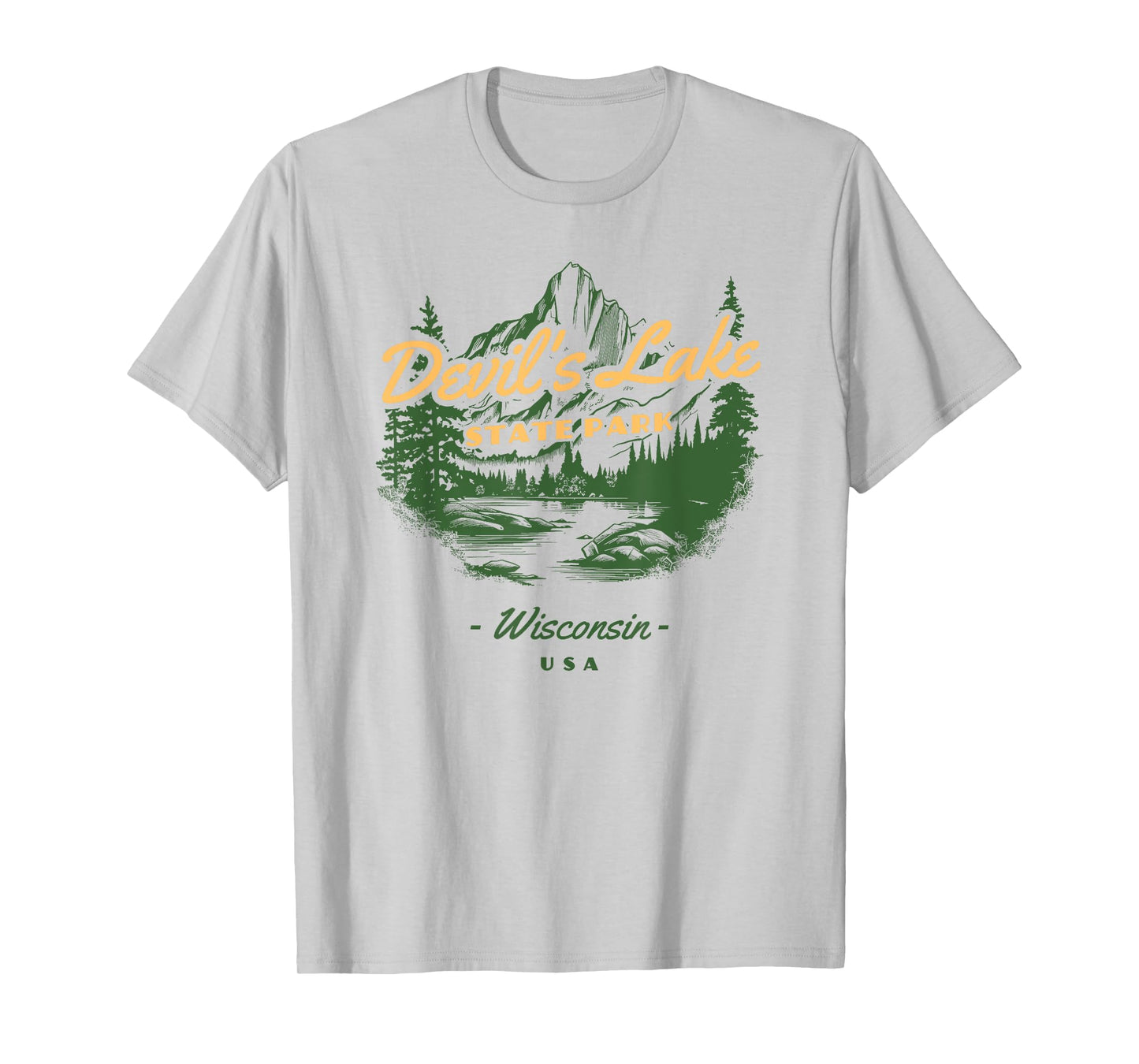 Devil's Lake State Park Wisconsin Retro Vintage T-Shirt