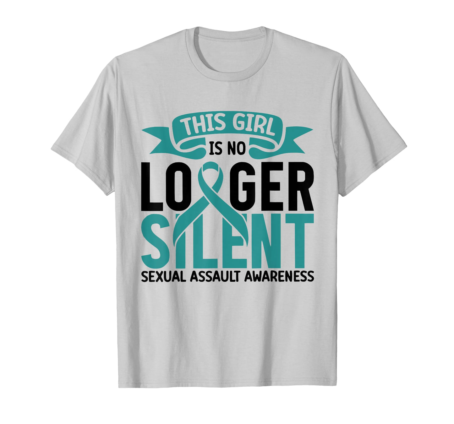 This Girl Is No Longer Silent Sexual Assault Awareness Month T-Shirt