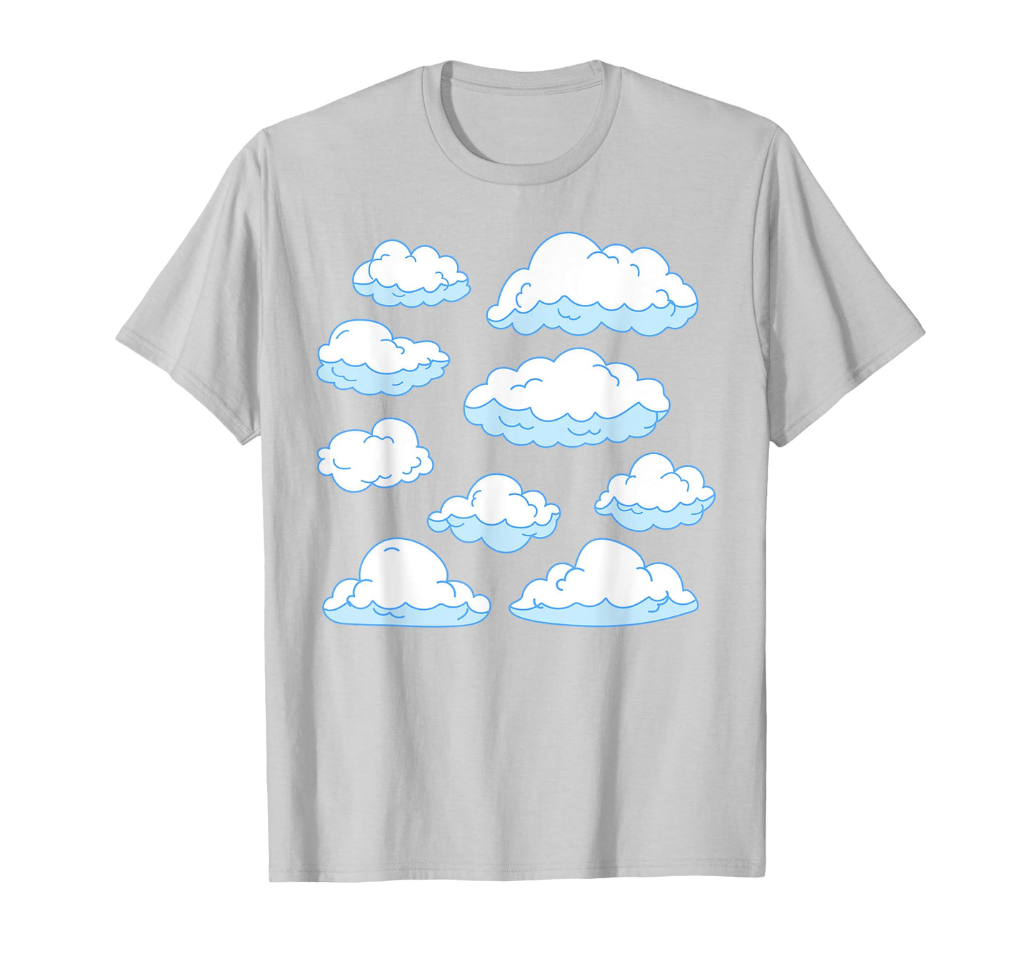 Sky Clouds Cool Atmosphere White Clouds T-Shirt