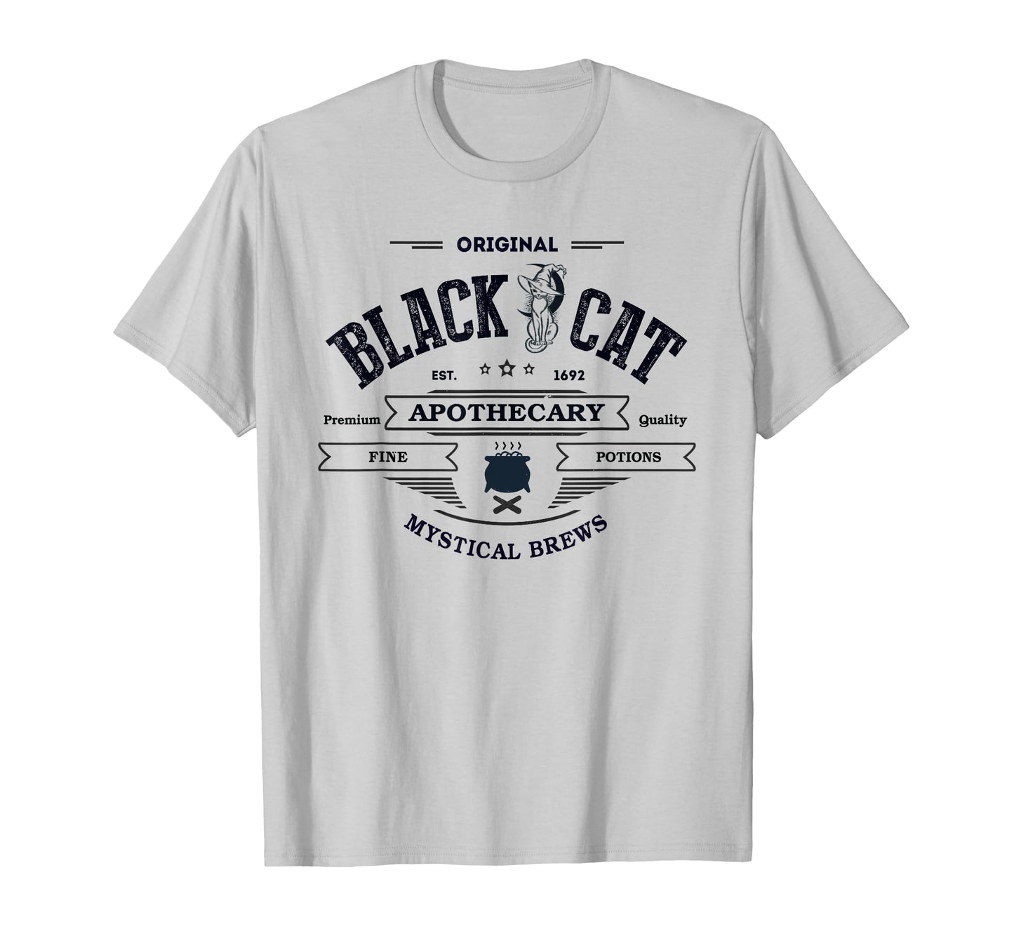 Kawaii Black CAT Witch Apothecary Witchy Pharmacist Wizard T-Shirt