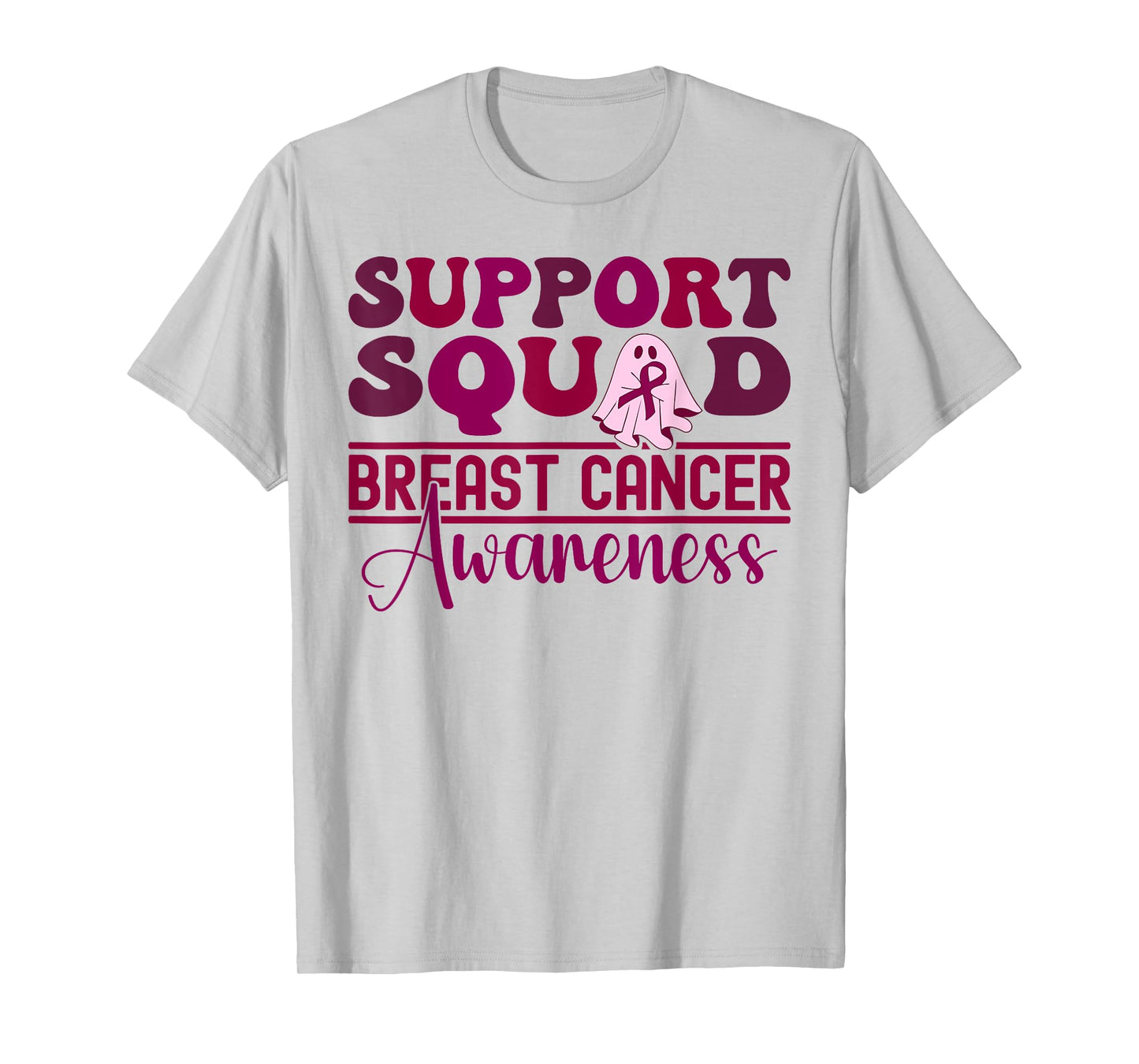 Support Squad Breast Cancer Awareness halloween kids girls T-Shirt