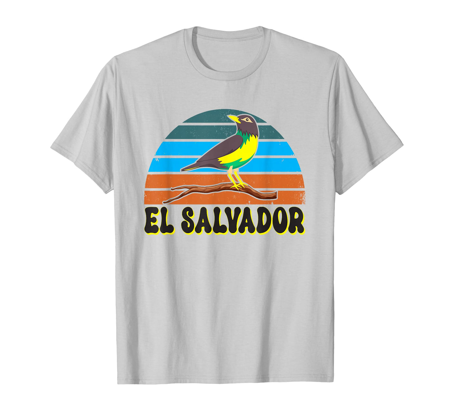 El Salvador Vintage Bird Graphic for Nature Lovers T-Shirt