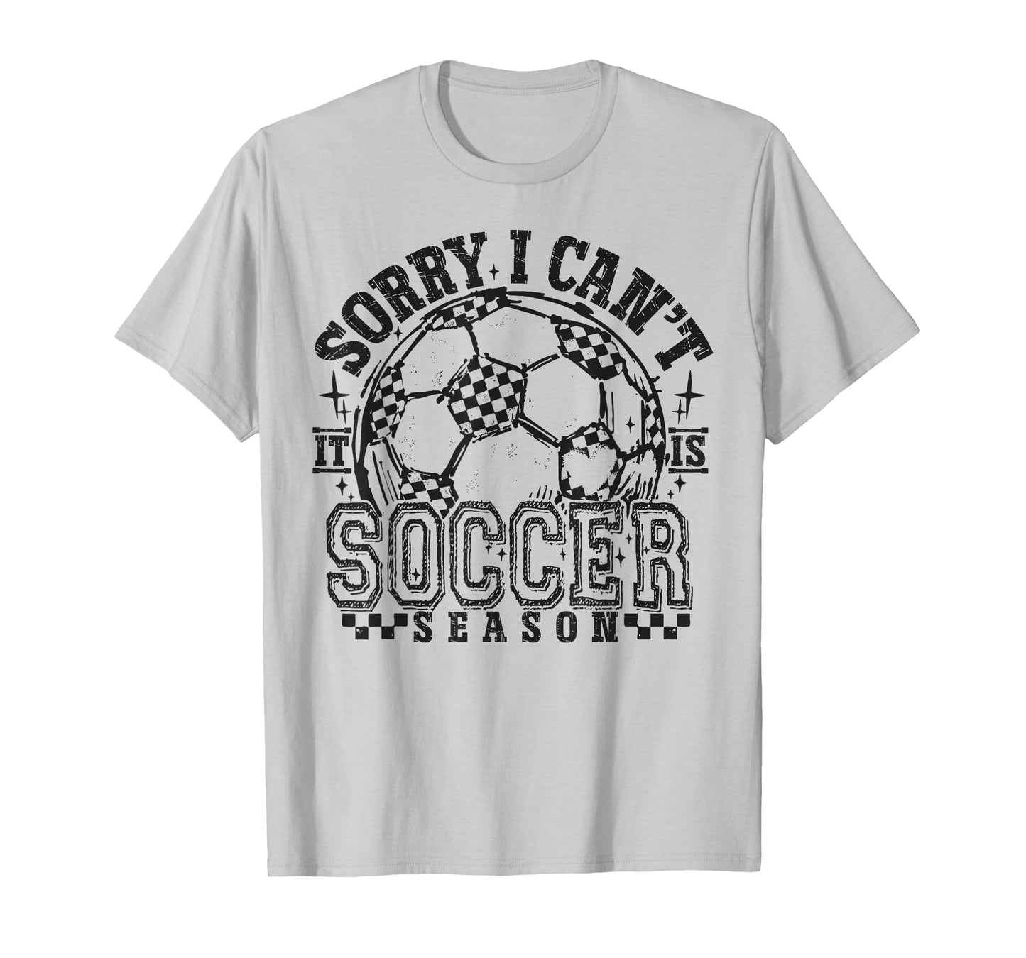 Sorry I Can't It's Soccer Season Retro Soccer Mom Game Day T-Shirt