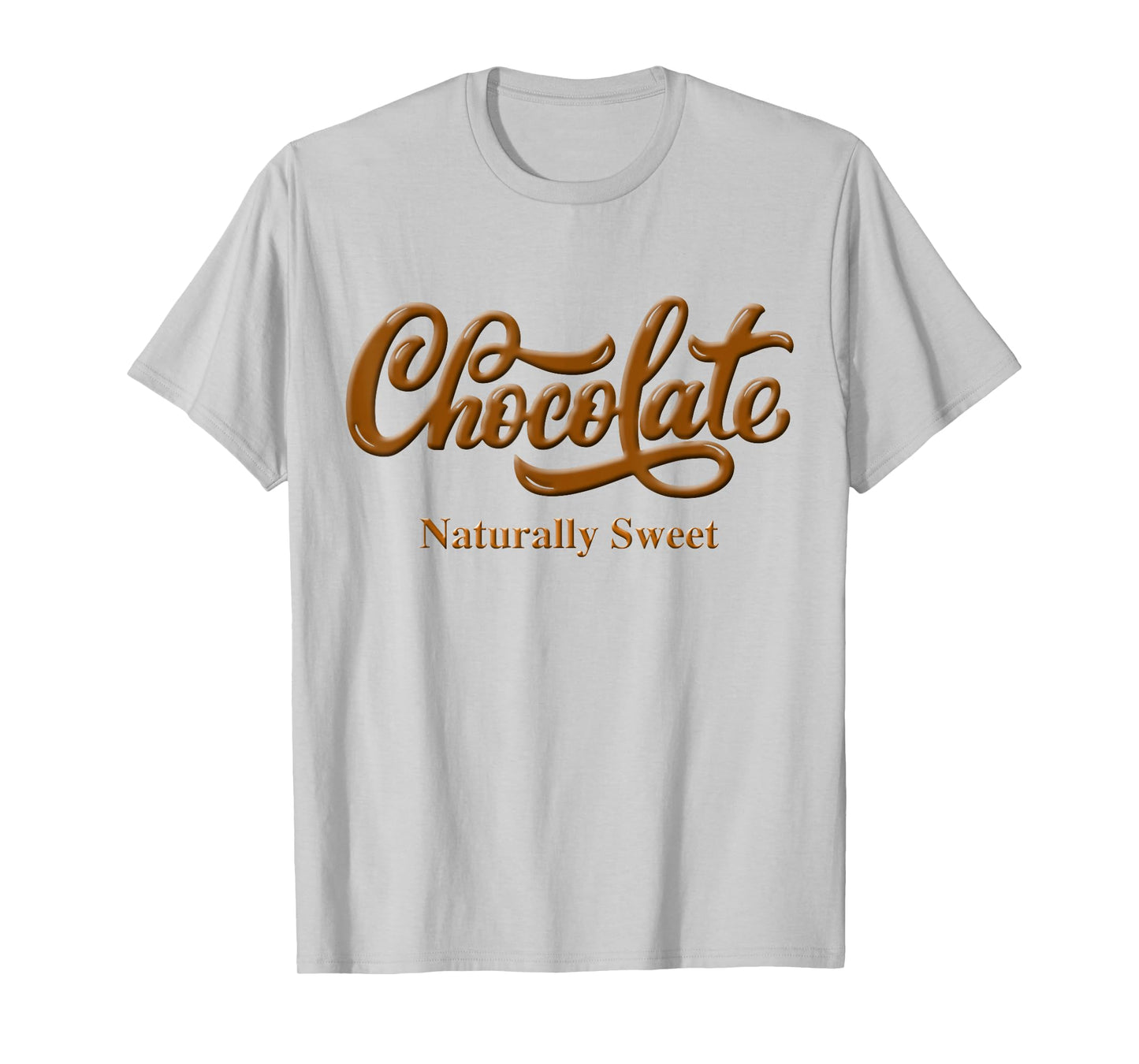 Chocolate Naturally Sweet Tee Proud-Black Woman T-Shirt