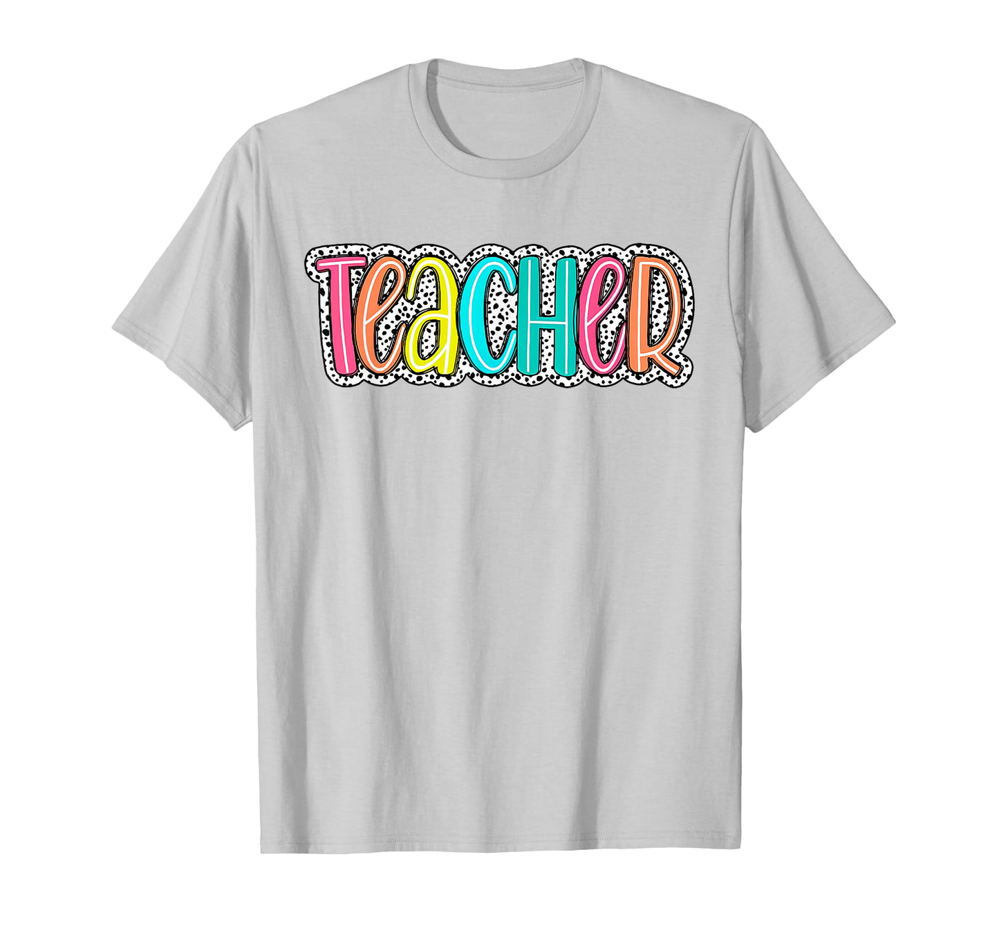 Teacher Dalmatian Dots Back To school Teacher Appreciation Men Women Girls Kids T-Shirt