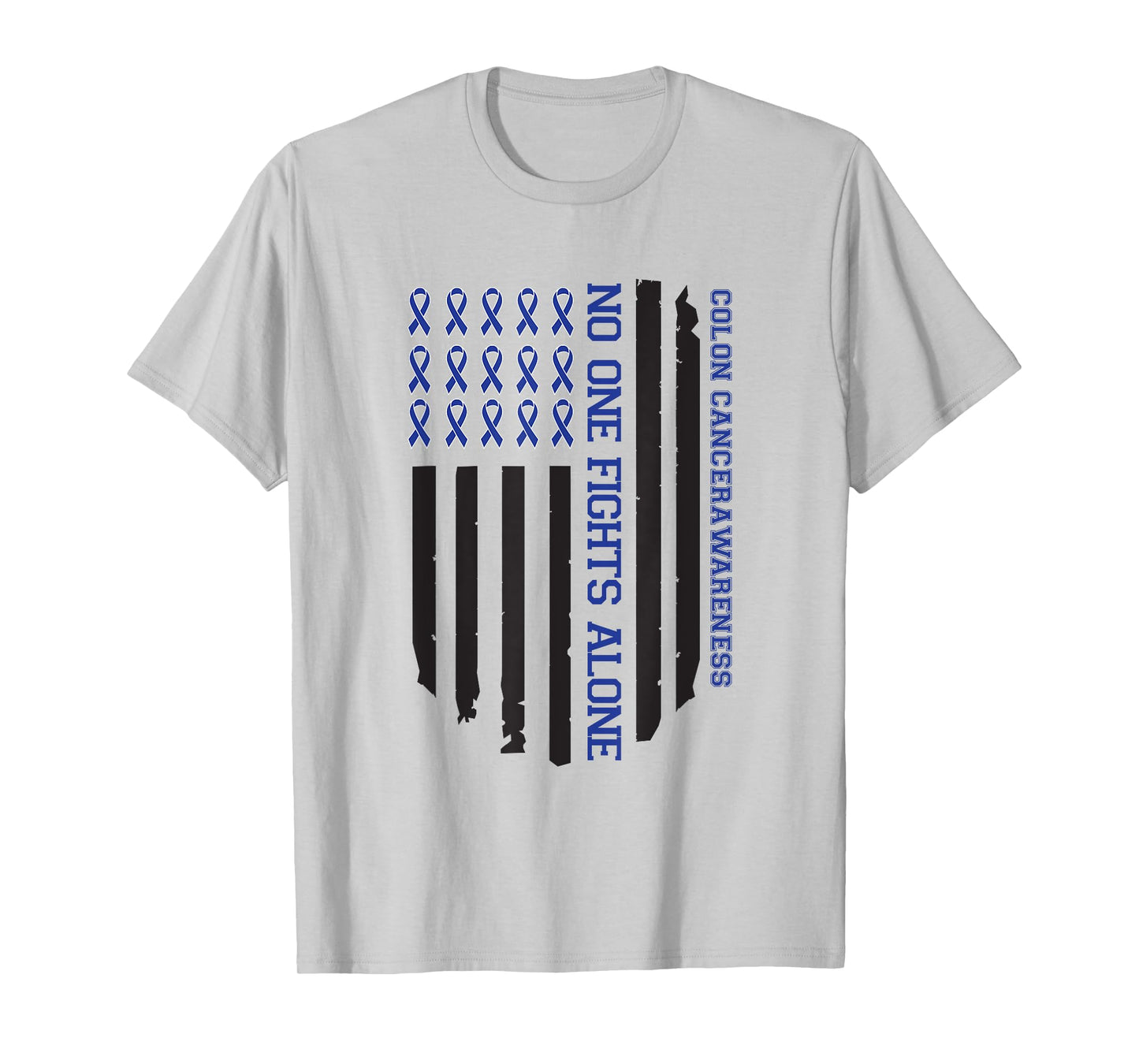 Colon Cancer Awareness Supporter US Flag Colorectal Cancer T-Shirt