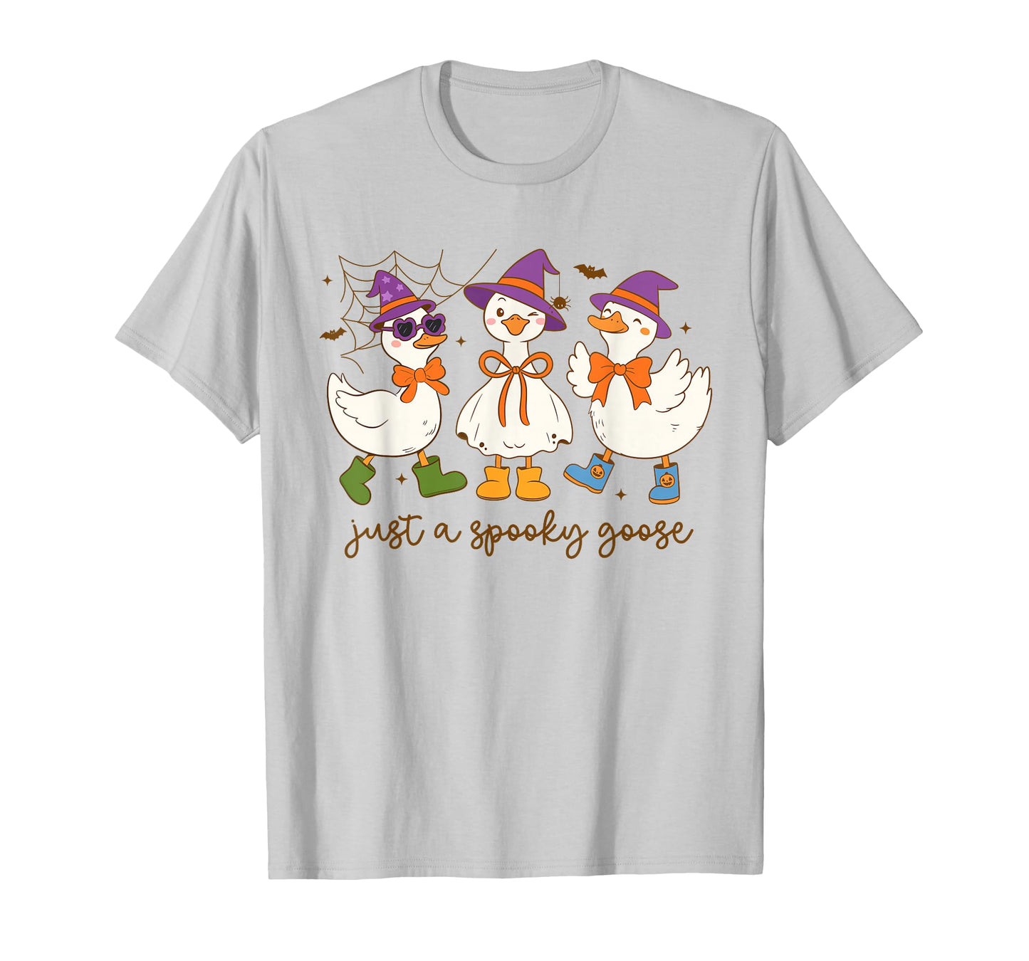 Just A Spooky Goose Halloween Silly Goose Funny Halloween T-Shirt