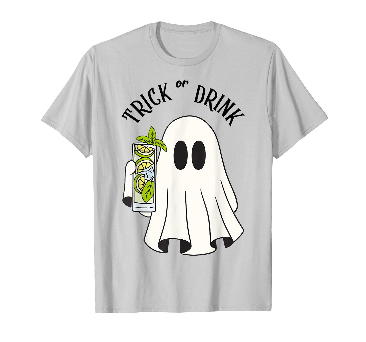 Trick Or Drink, Funny Wine Drinker,Spooky Drinking Halloween T-Shirt