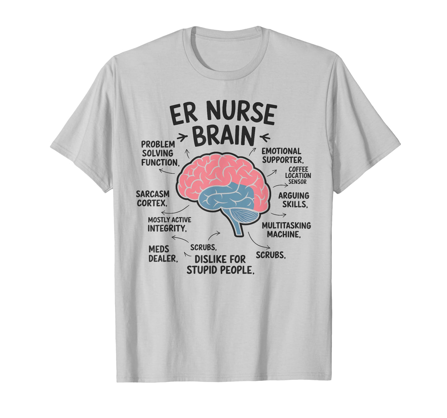 Emergency Room ER Nurse Essentials Coffee Night Shift T-Shirt