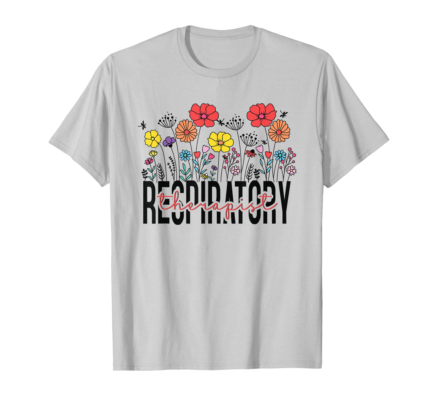 Respiratory Therapist RT Funny Halloween Costume Flower T-Shirt