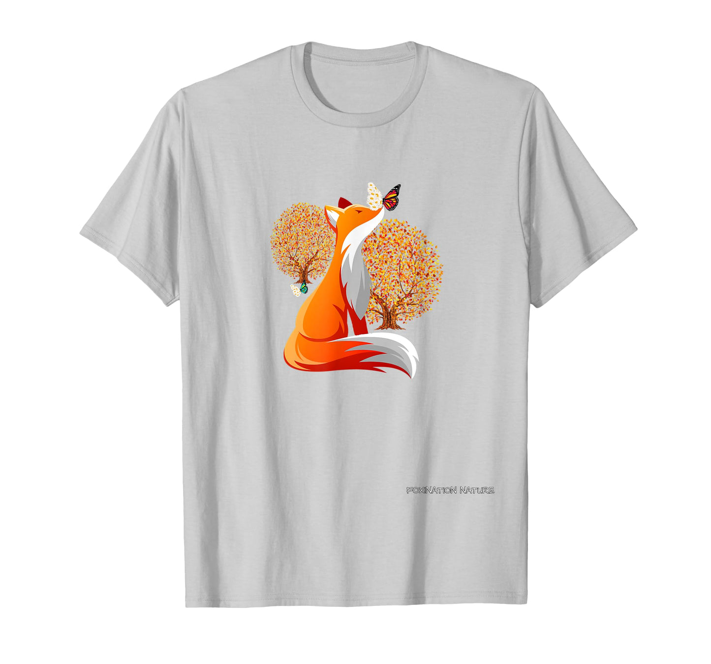 Foxination Nature, autumn with fox and butterflies T-Shirt