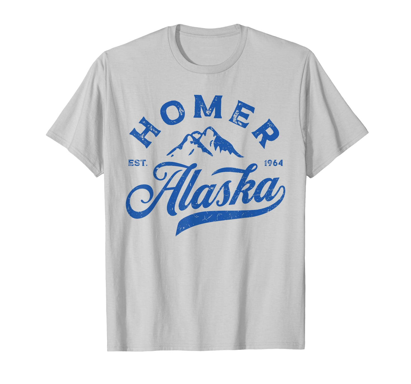 Vintage Homer Alaska AK Mountains Family Vacation Souvenir T-Shirt