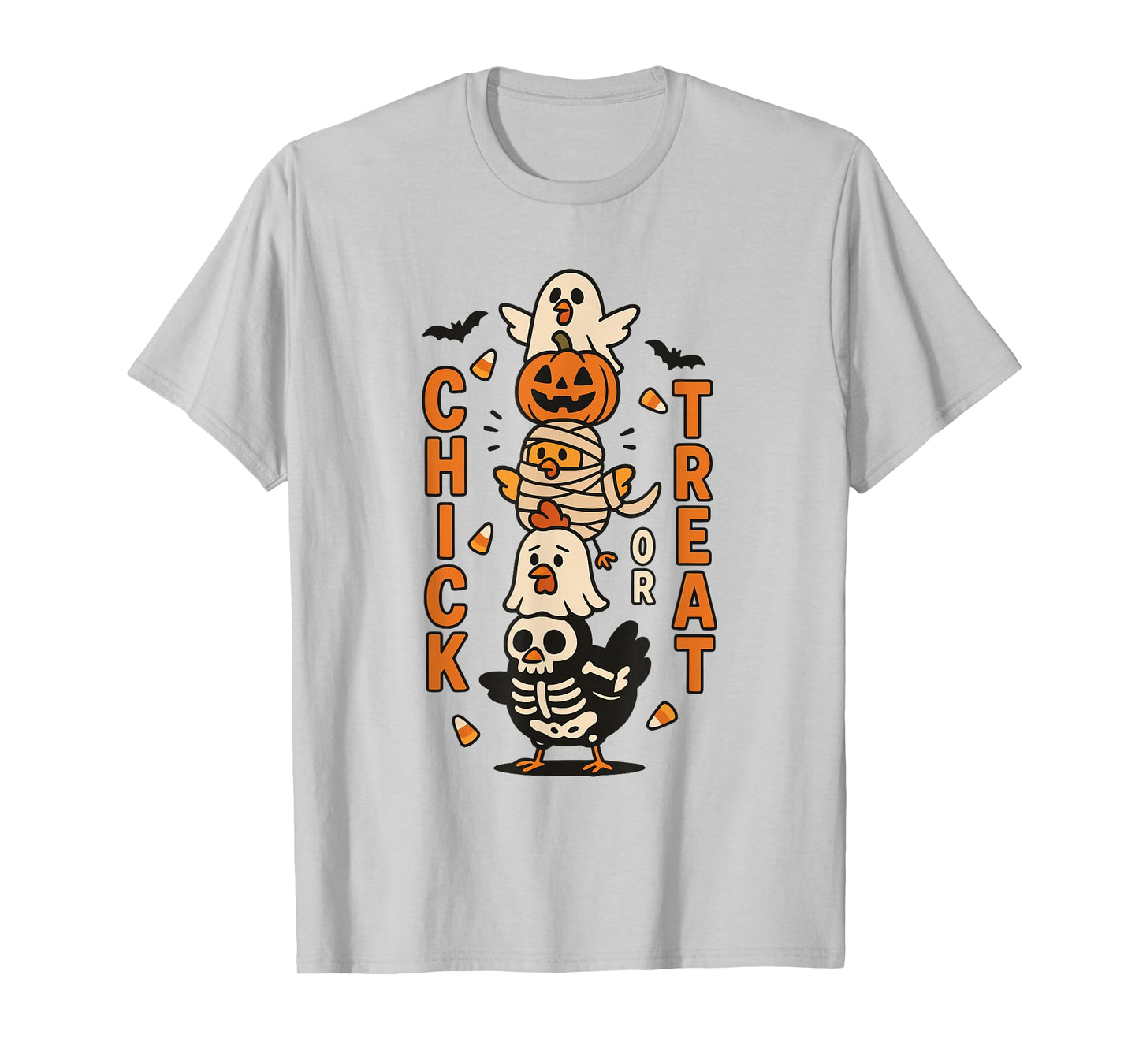 Chick or Treat Funny Chicken Halloween Costume Design T-Shirt