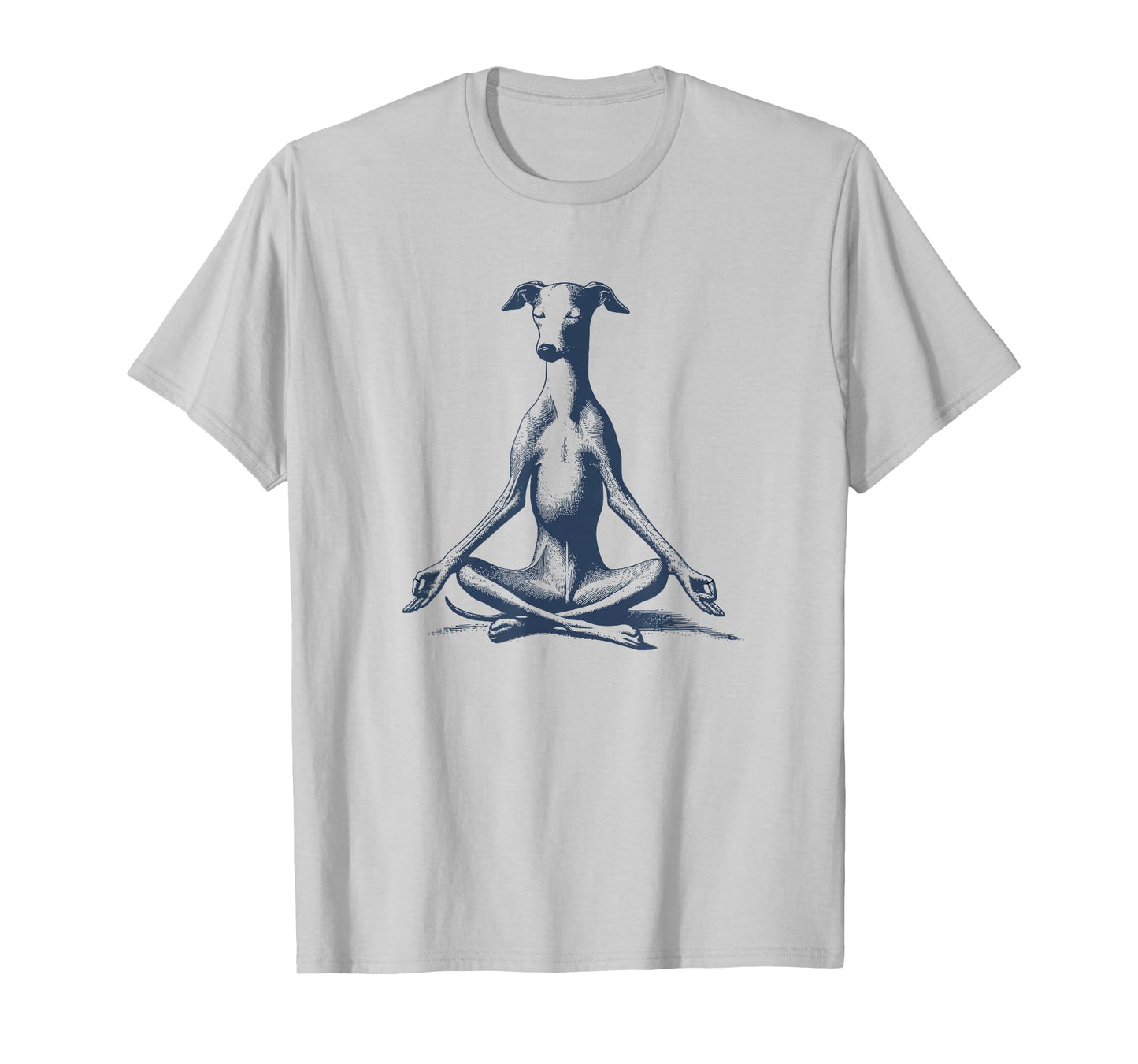Italian Greyhound Whippet Iggy Meditate Lotus Yoga Vintage T-Shirt