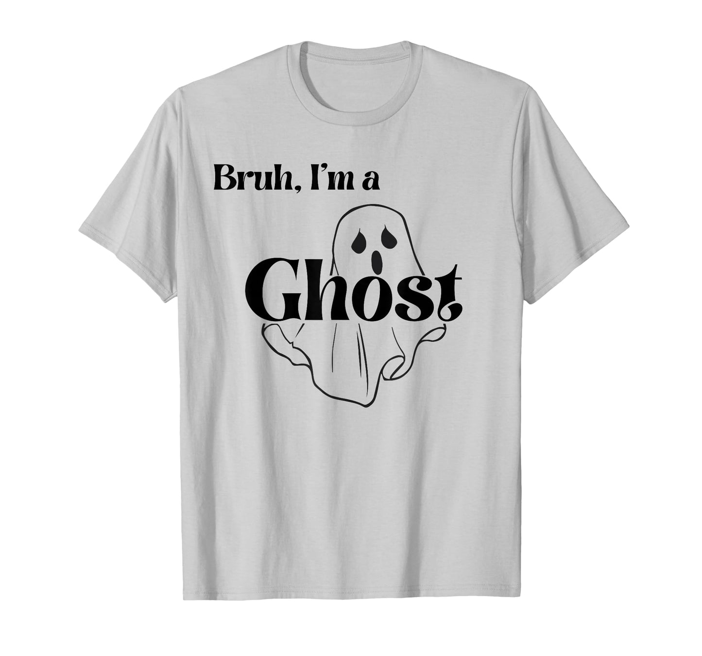 Bruh I’m A Ghost Halloween Funny Group Costume Matching T-Shirt
