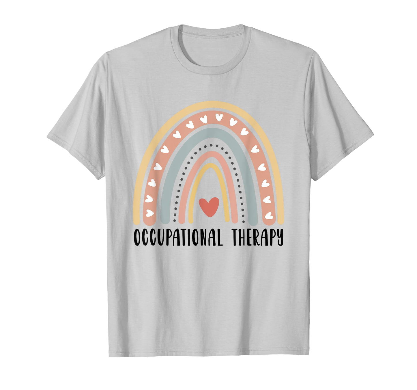 Occupational Therapy OT Month Therapist Boho Rainbow T-Shirt
