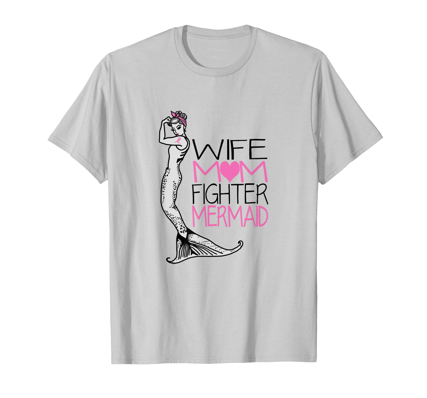 Breast Cancer Shirts Mermaid Shirt Cancer Survivor Gifts Tee T-Shirt